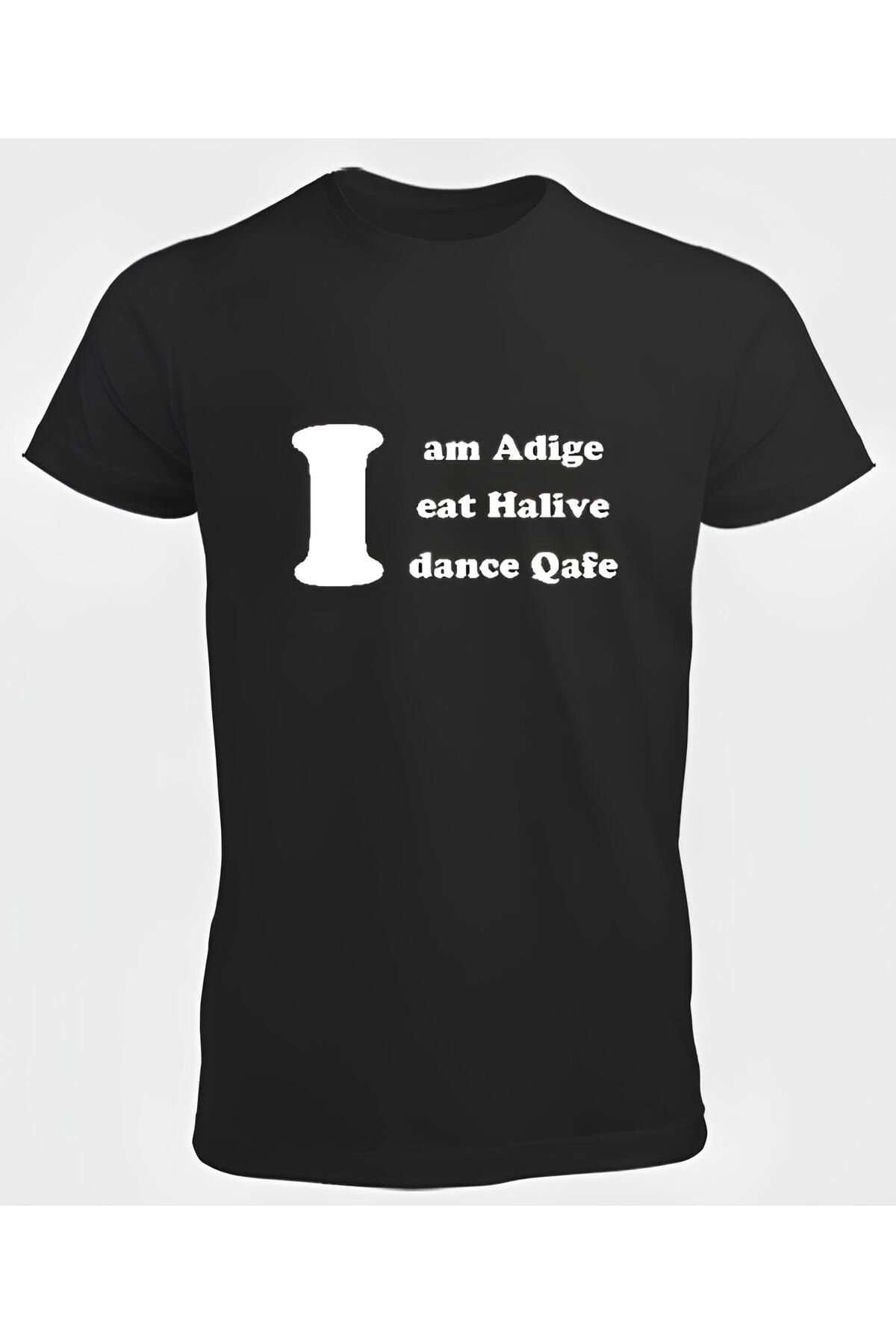 DZİWAWA I am Adige Baskılı Erkek T shirt