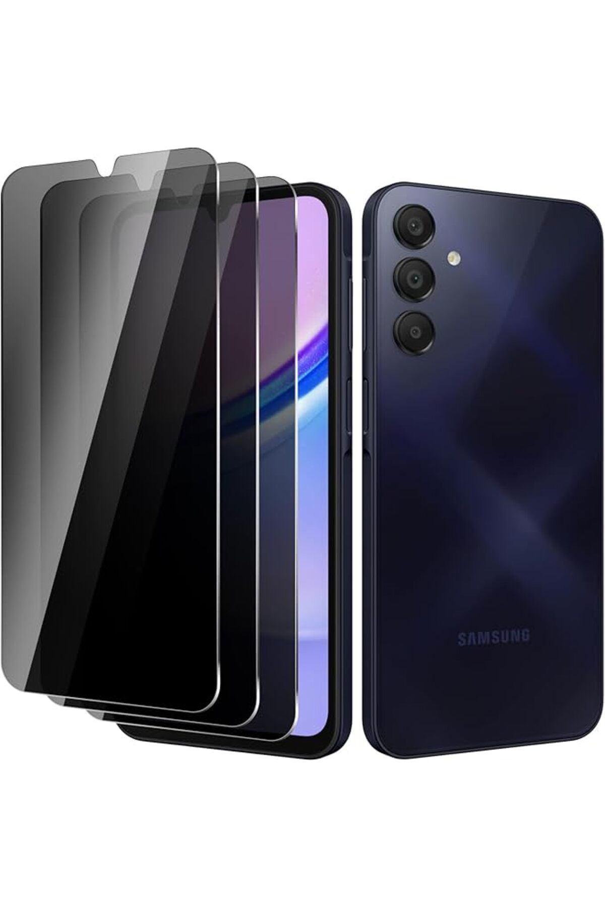 Coolacs Samsung Galaxy A16 Uyumlu Privacy Hayalet Gizli Tam Kaplayan Ekran Koruyucu 3 Adet