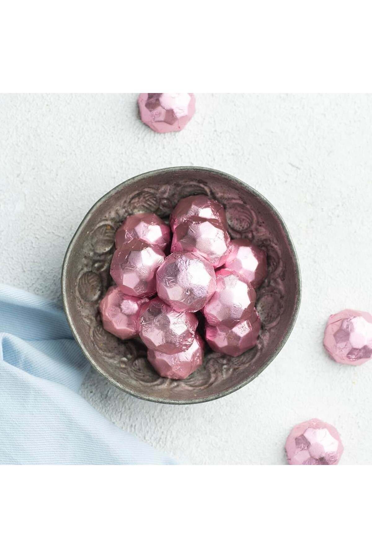 İkizler Pembe Yaldızlı Kristal 1 KG