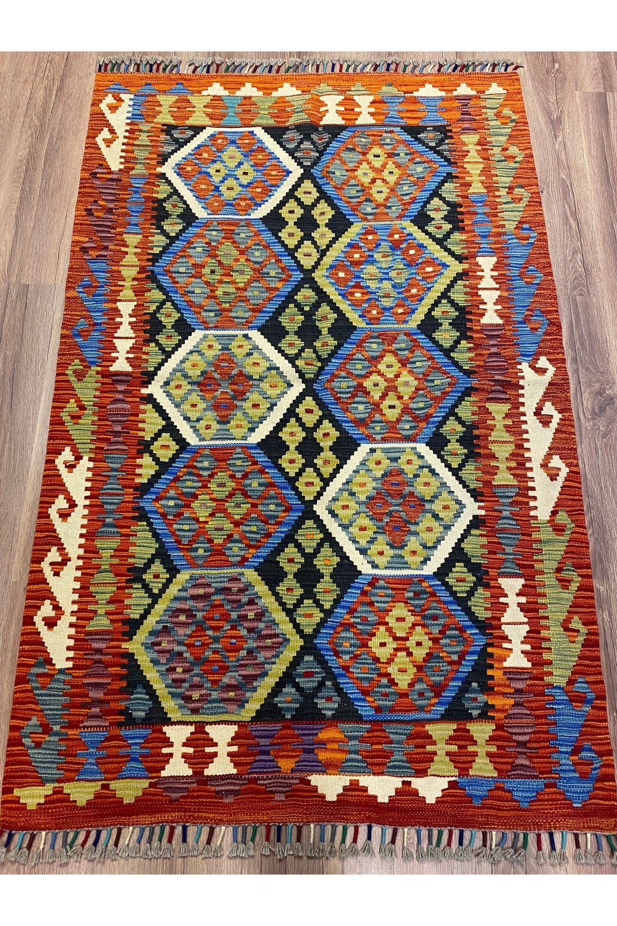 fethiyehalıkilim El Dokuma Afgan kilim –%100 Yün %100 El Dokuma Naturel Dekoratif kilim El İşi Özgün Tasarım