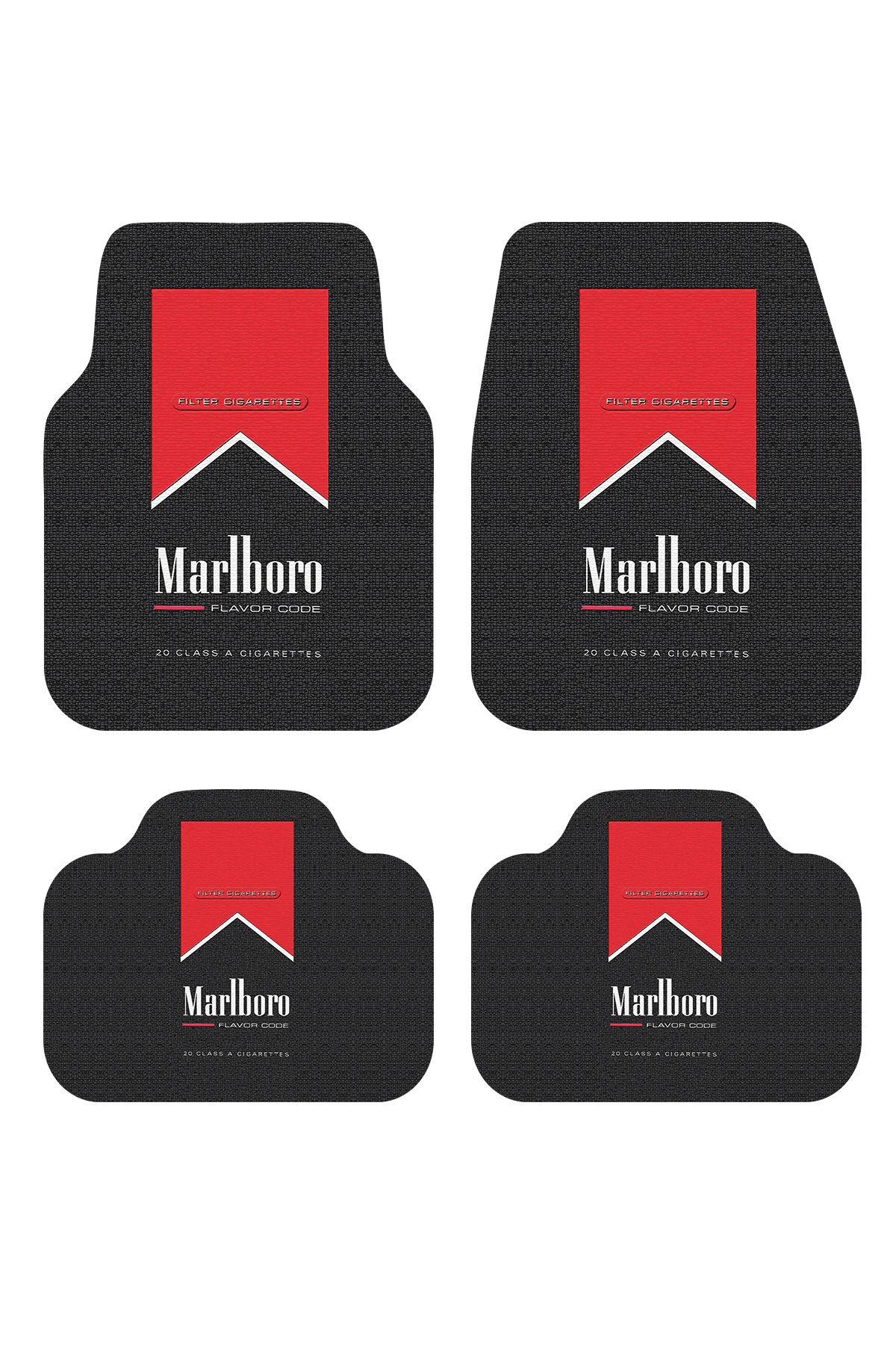 MOYPAK MB Cigarette Desenli Oto Paspas Leke Tutmaz Dekoratif Araç Paspası. Yıkanabilir Oto Paspas