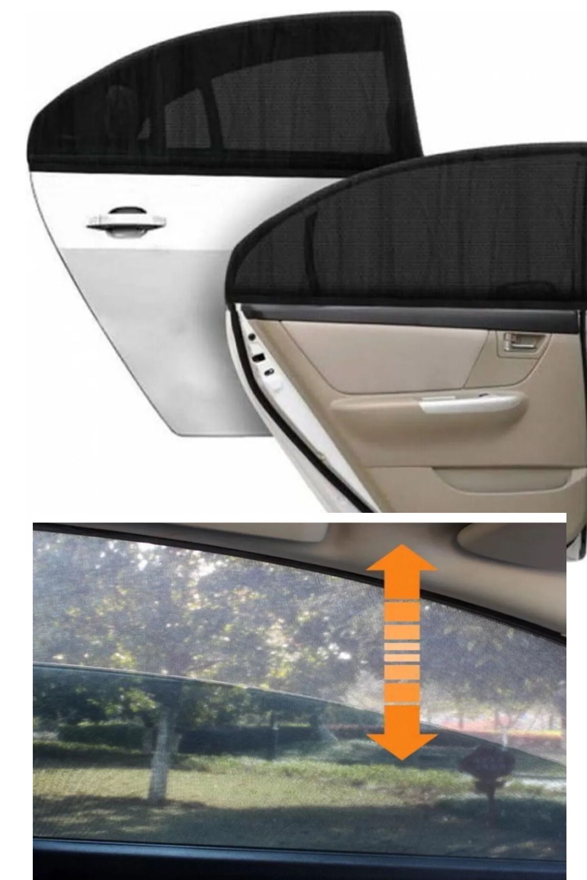 ROZIA Oto Güneşlik Perde Araba Yan Cam Perdesi Seyahat Güneş Önleyici Arka Koltuk Güneşliği 1 ADET