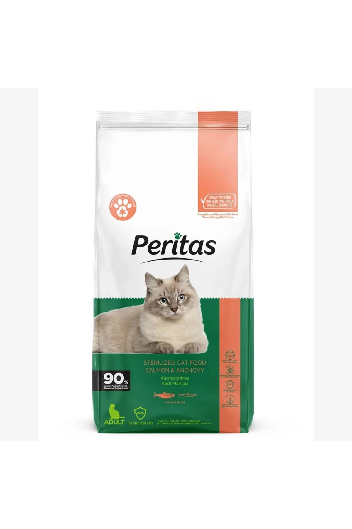 PERİTAS Peritas Somonlu Ve Hamsili Kedi Maması 2 Kg