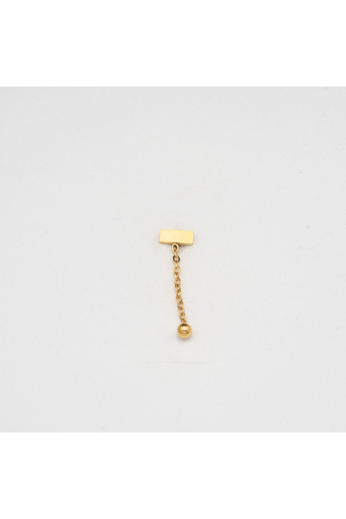 Piercing by Sever SALLANTILI ZİNCİRLİ TOPLU ALTIN/GOLD RENK ÇELİK PIERCING… (TARGUS HELIX CONCH FLAT)