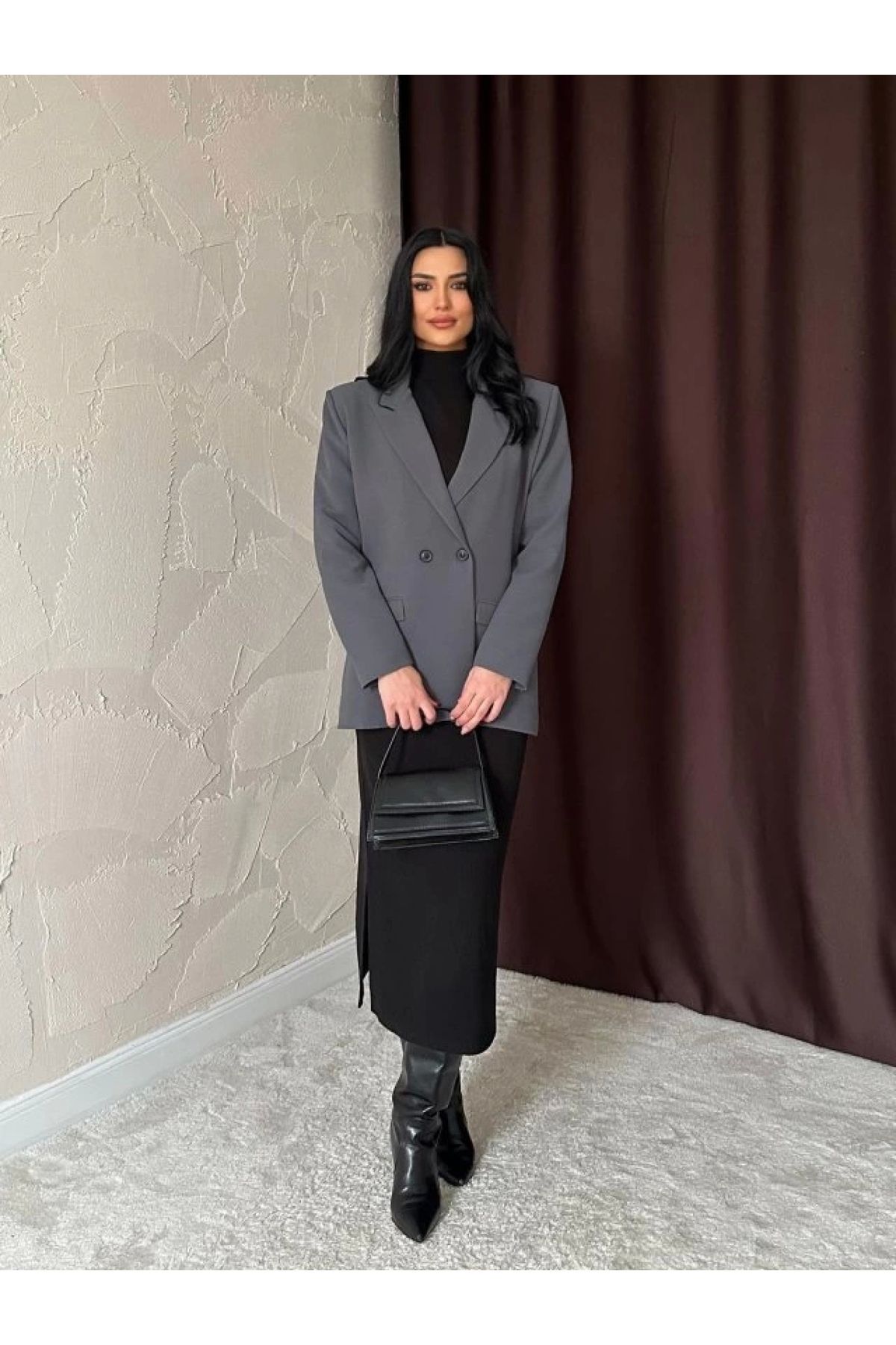 POLEXP Füme Blazer Ceket
