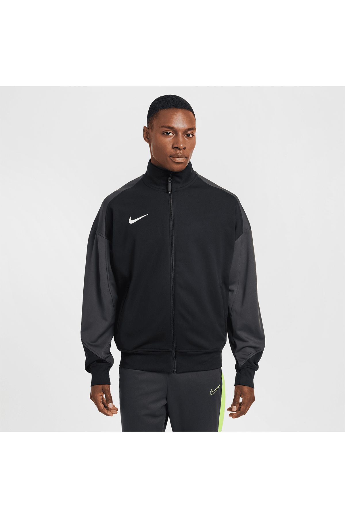 Nike Dri-Fit Anthm K 24 Erkek Siyah Dik Yaka Ceket