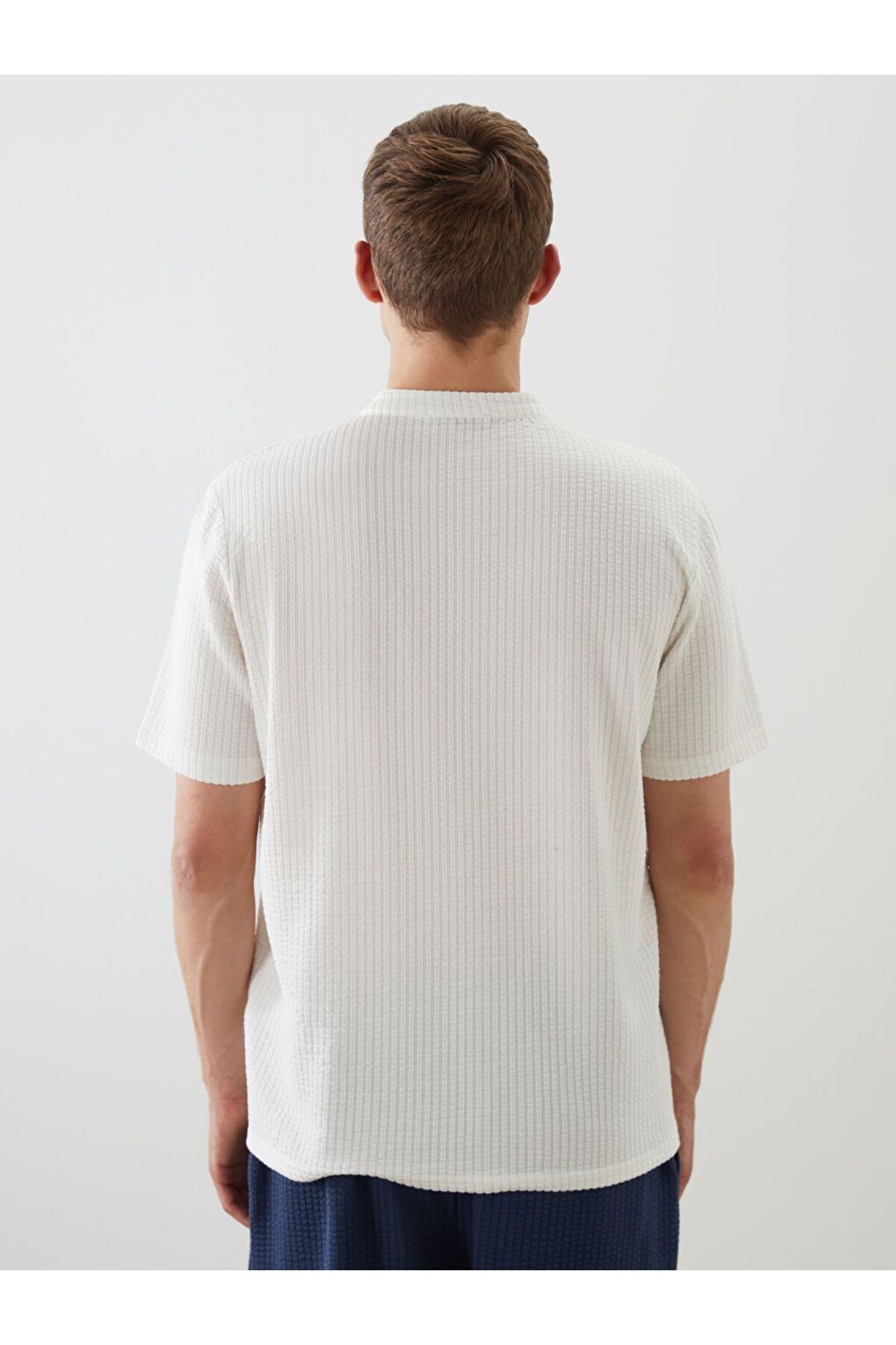 LC Waikiki-Ανδρικό μπλουζάκι LCW Vision Judge Collar 4