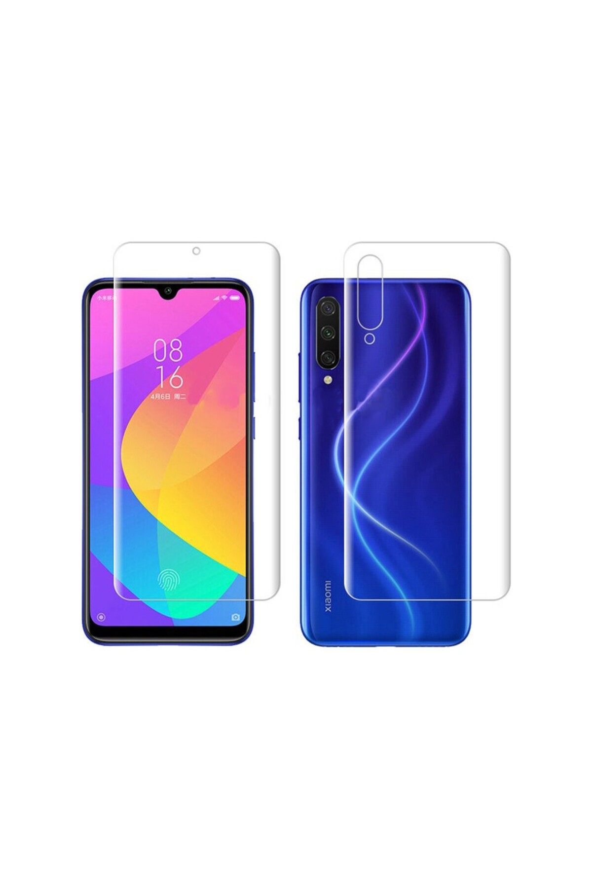 Ehr. Ehr. Xiaomi Mi 9 Lite ile Uyumlu Ön Arka Koruma Full Body Jelatin