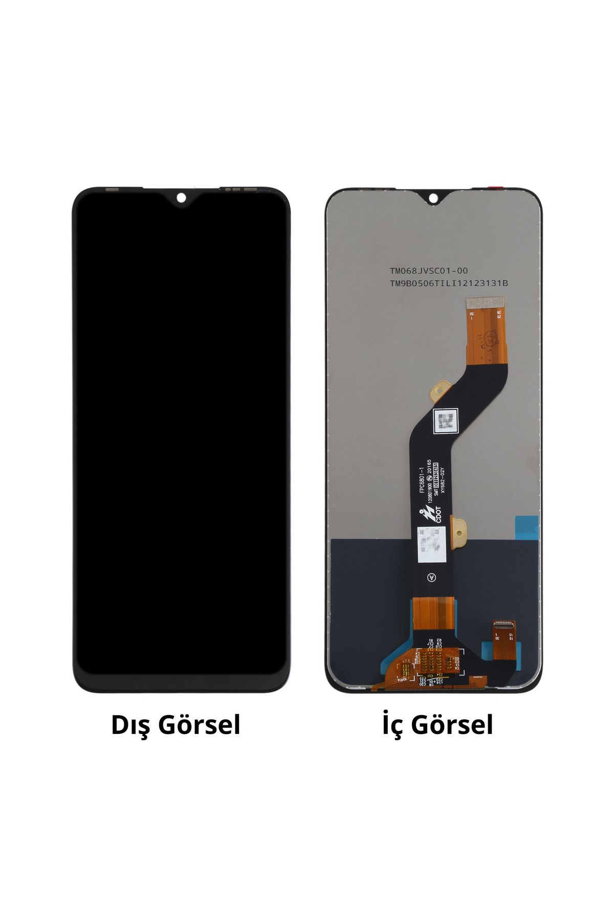 Teknonet Tecno Spark 7P Uyumlu Org Lcd+Dokunmatik (Siyah)