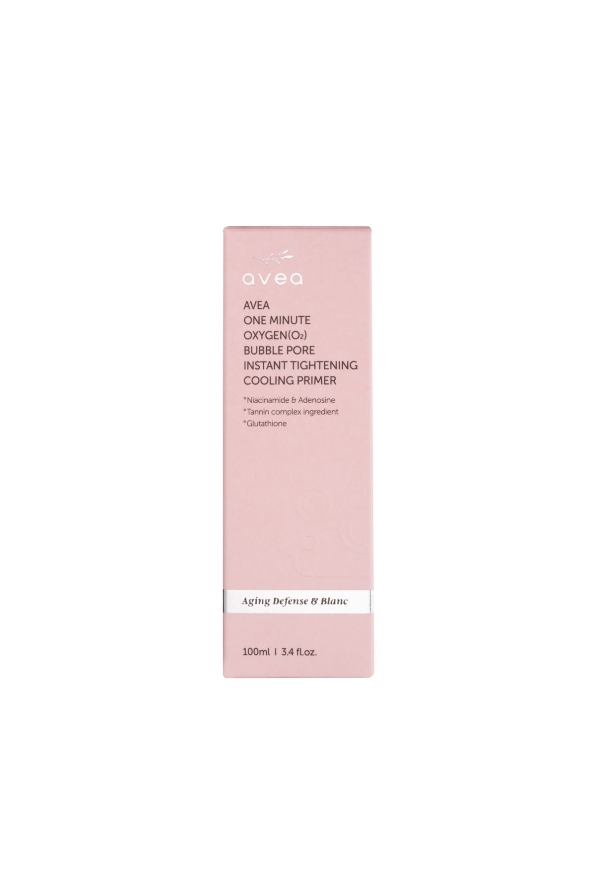 Avea-Oxygen bubble primer, with instant lifting, cooling and pore-minimizing effect, (O2), Avea, 100 ml 1