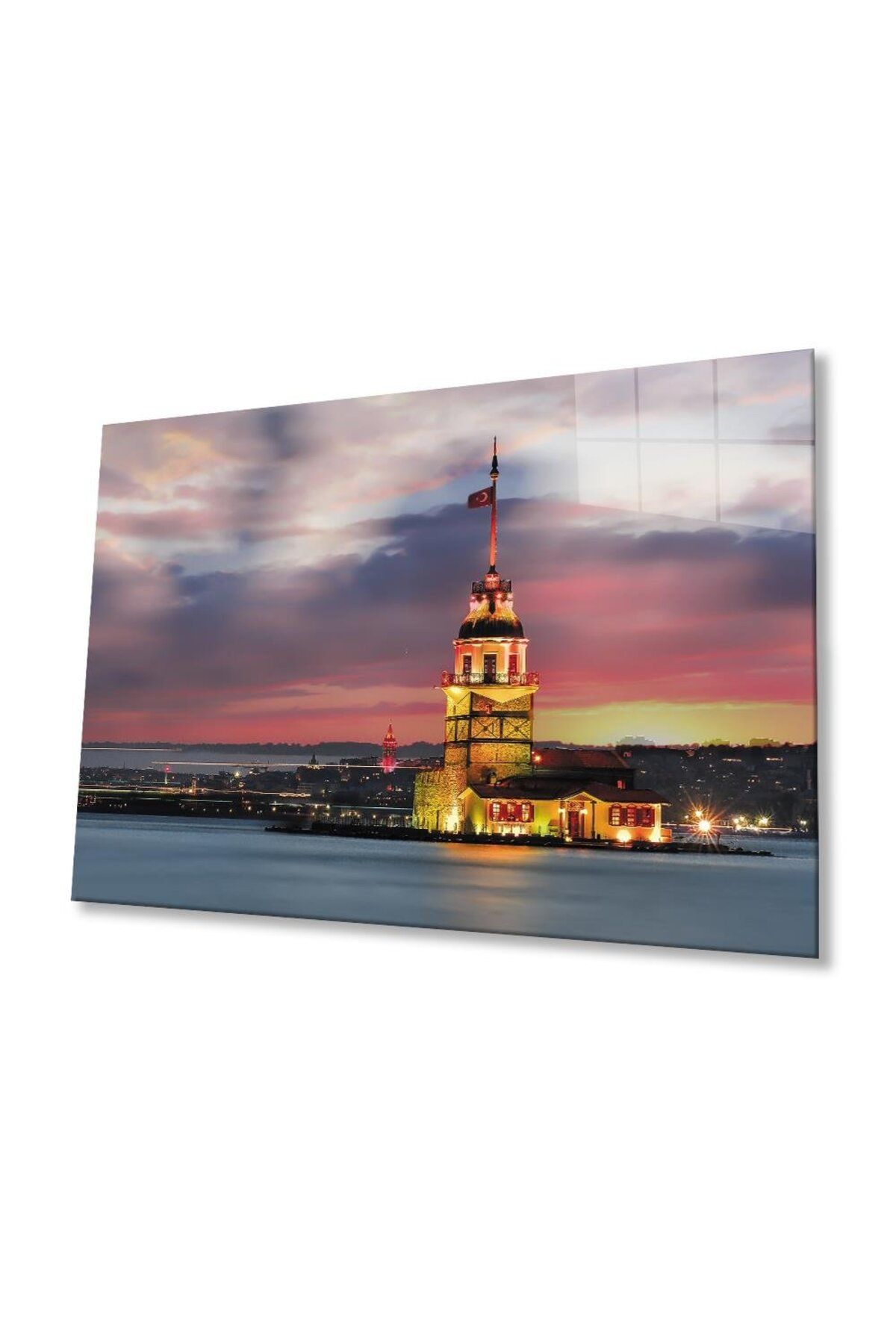 idealizbiz Kız Kulesi Cam Tablo