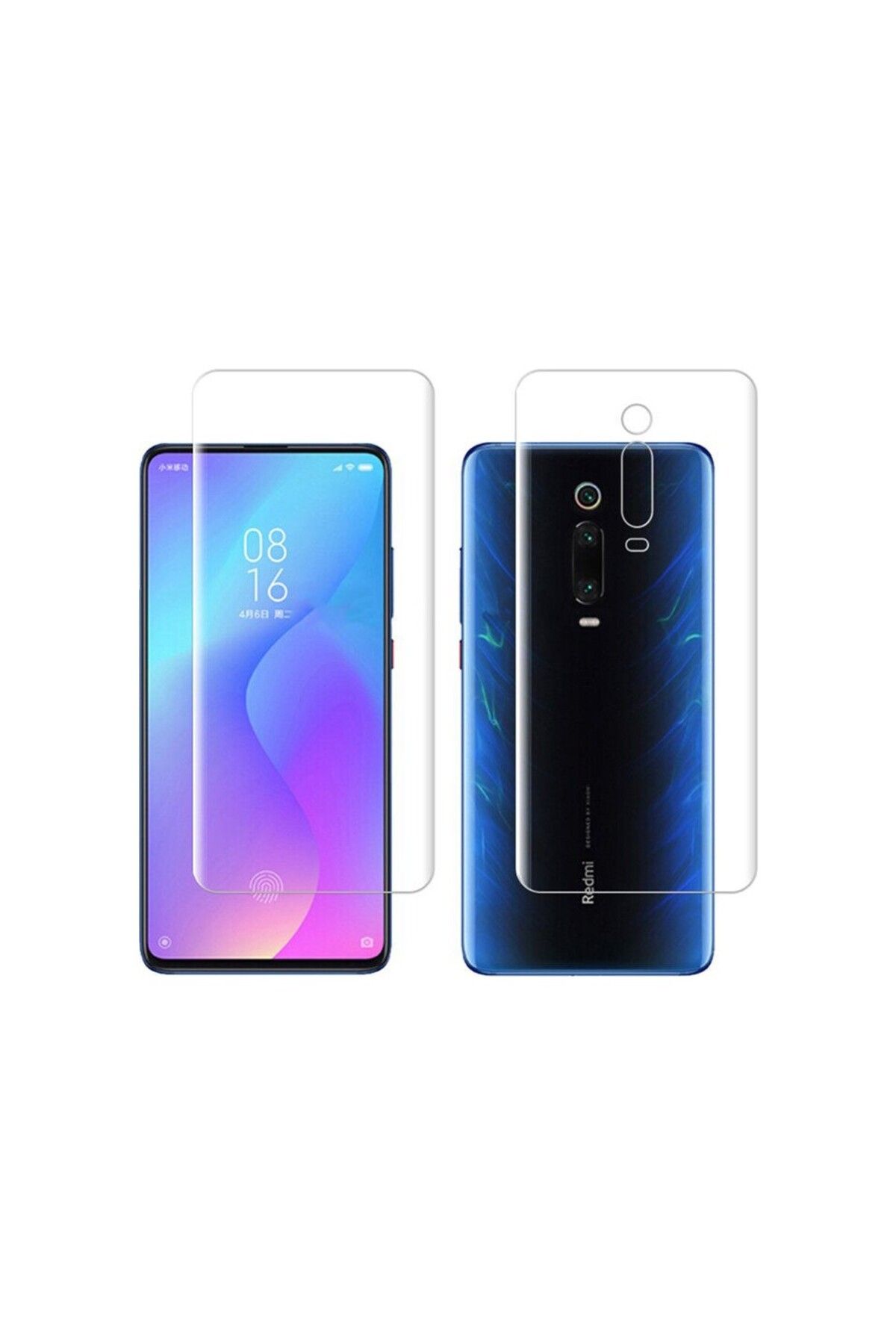 Ehr. Ehr. Xiaomi Mi 9T ile Uyumlu Ön Arka Koruma Full Body Jelatin