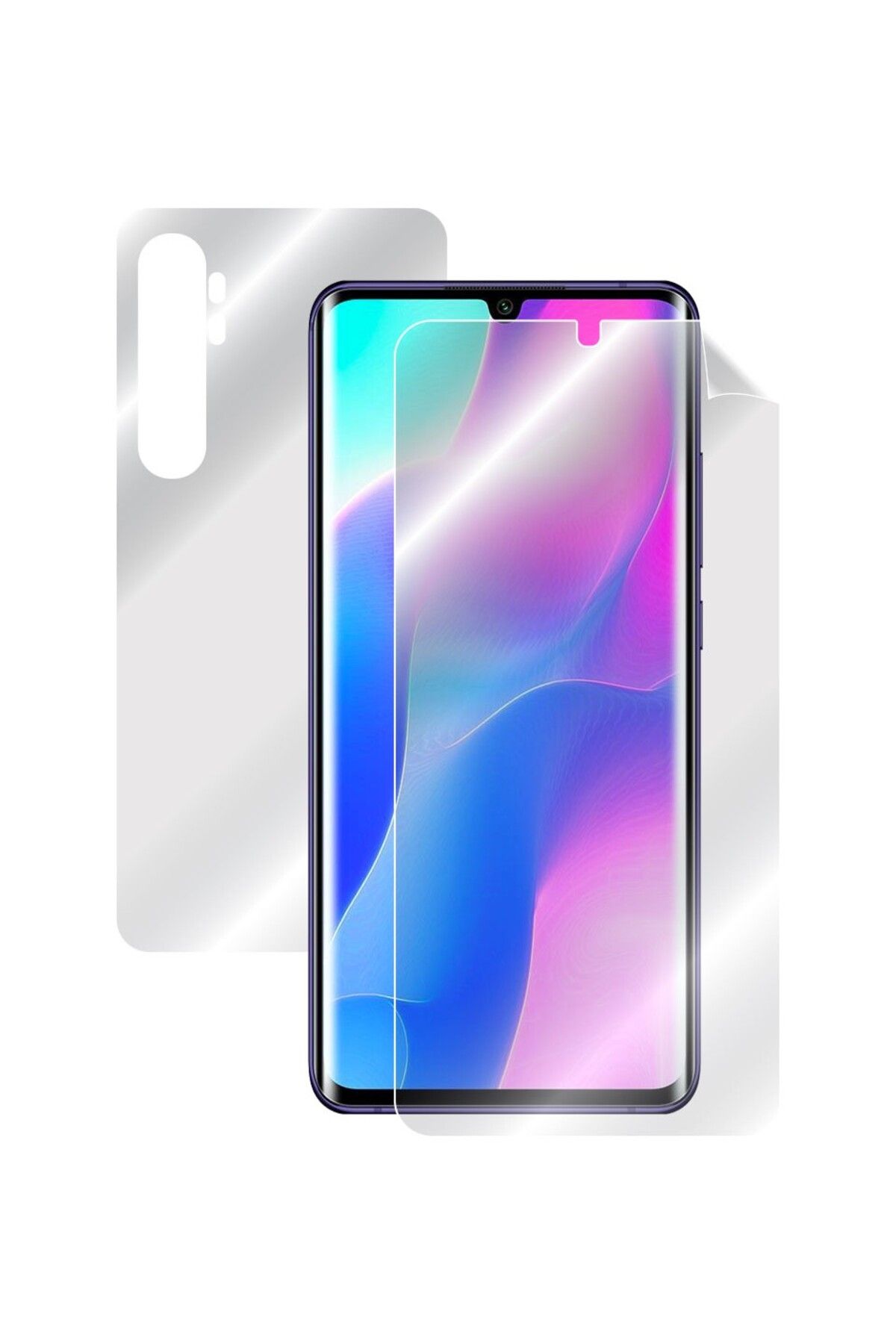 Ehr. Ehr. Xiaomi Mi Note 10 Lite ile Uyumlu Ön Arka Koruma Full Body Jelatin