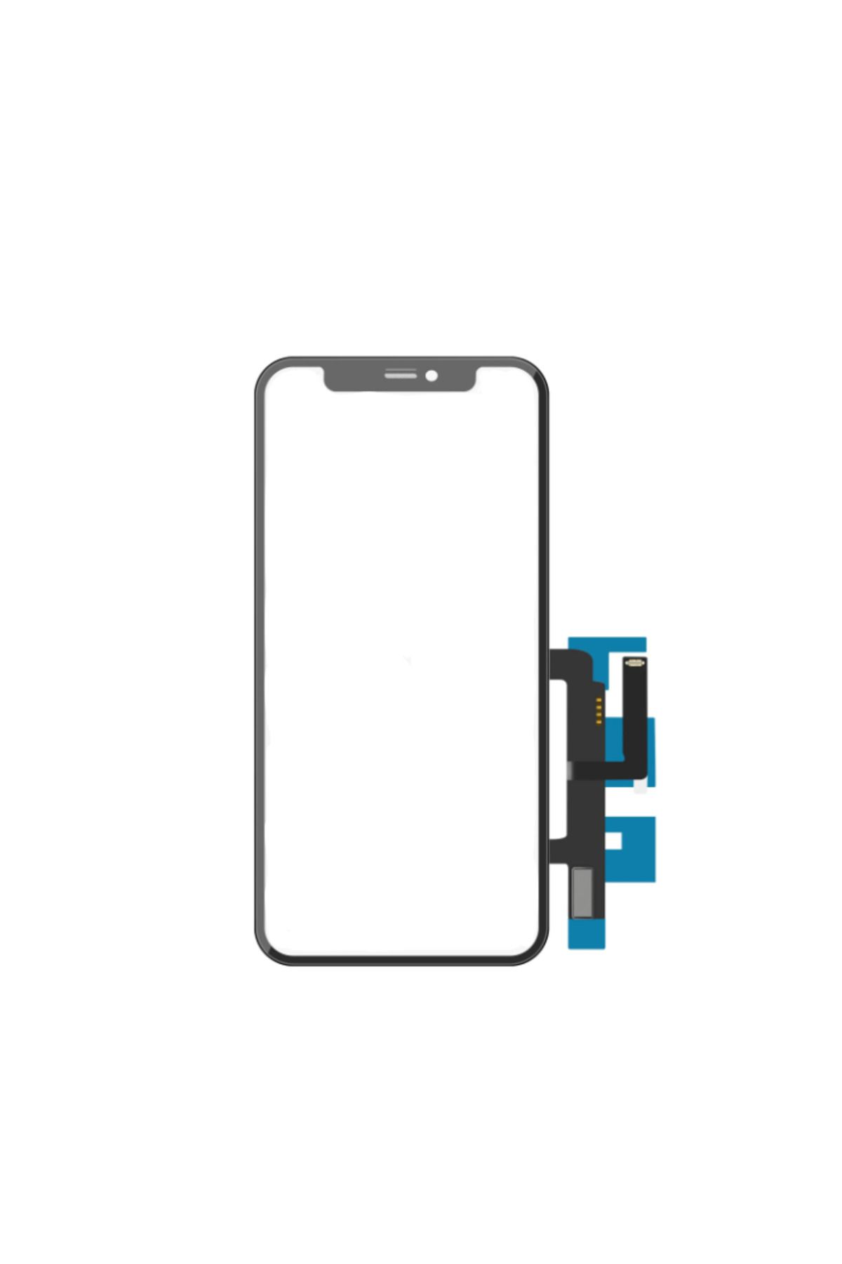 Teknonet iPhone 11 Uyumlu Dokunmatik Lens + Filmli + Org (Siyah)