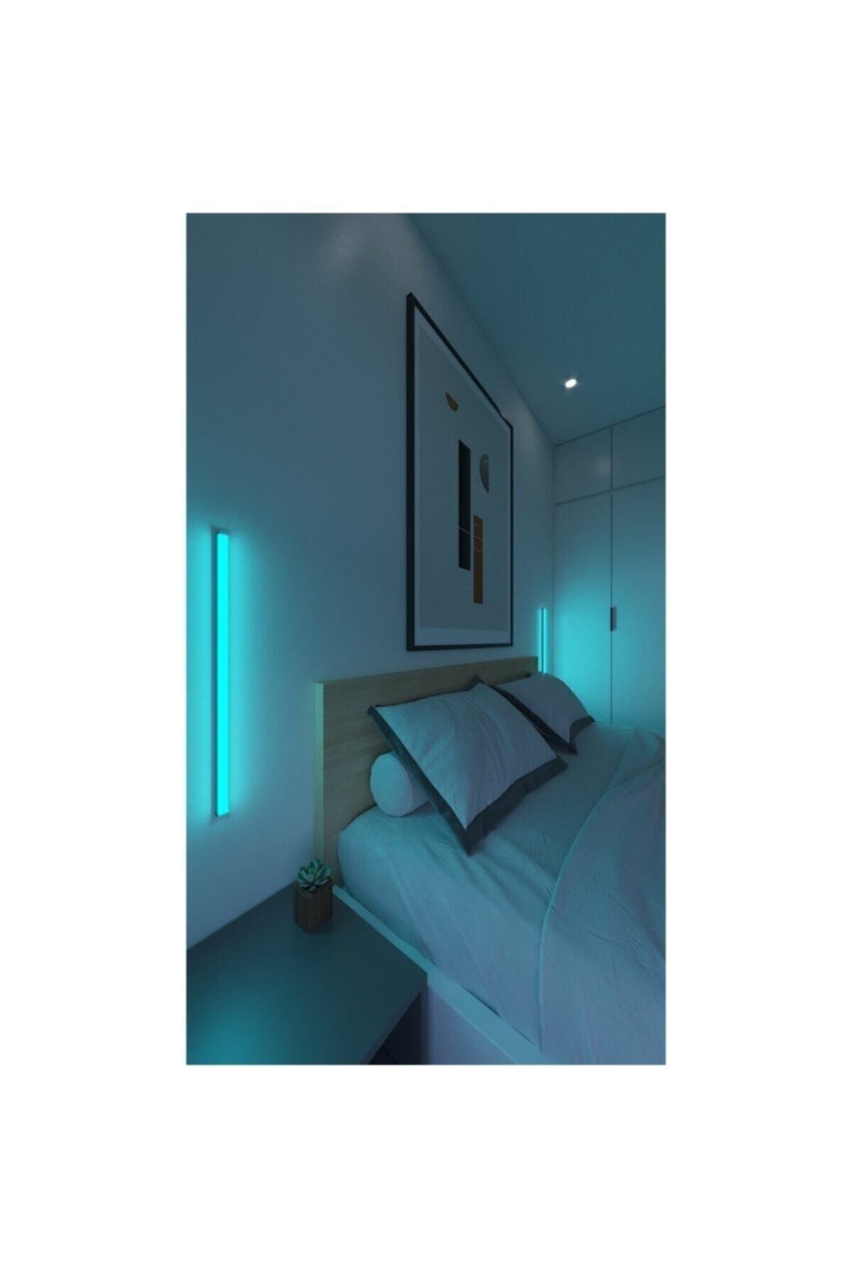 SerenityHaven Mini Uzaktan Kumandalı 2'li Led Abajur Gece Lambası Rgb Yuksek Işık Sistemi