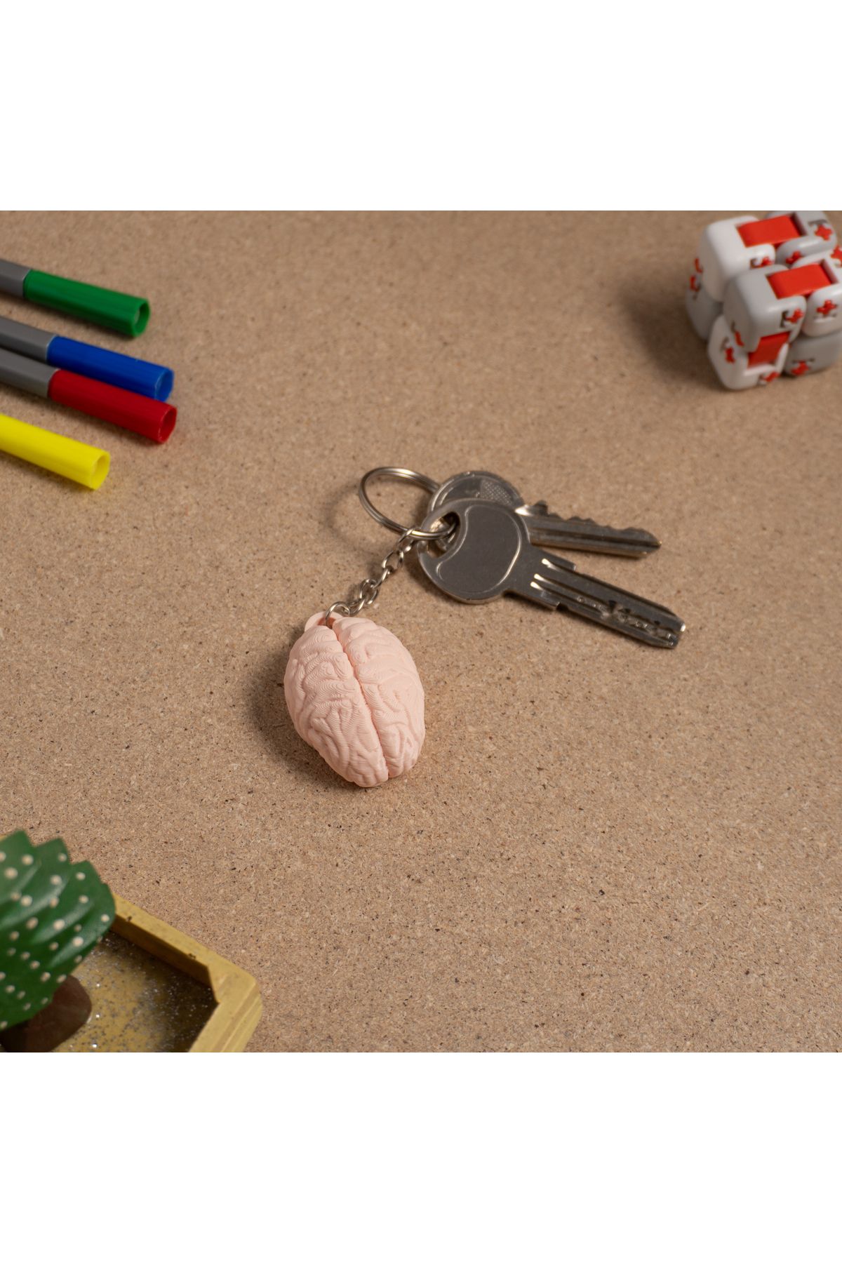 Craftory 3D Beyin Figürlü Anahtarlık