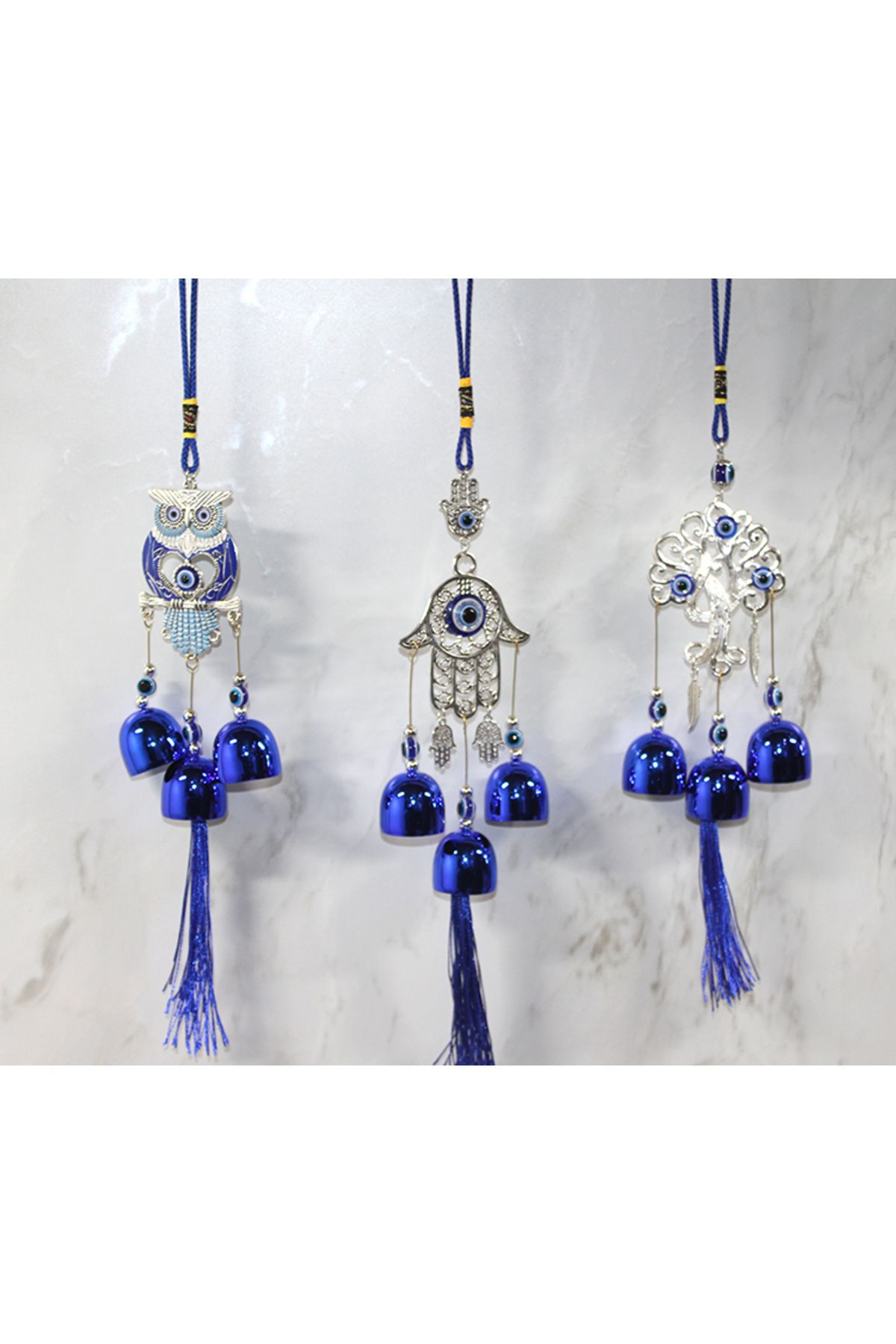 Butik Metal Nazar Boncuğu Çan Model 6