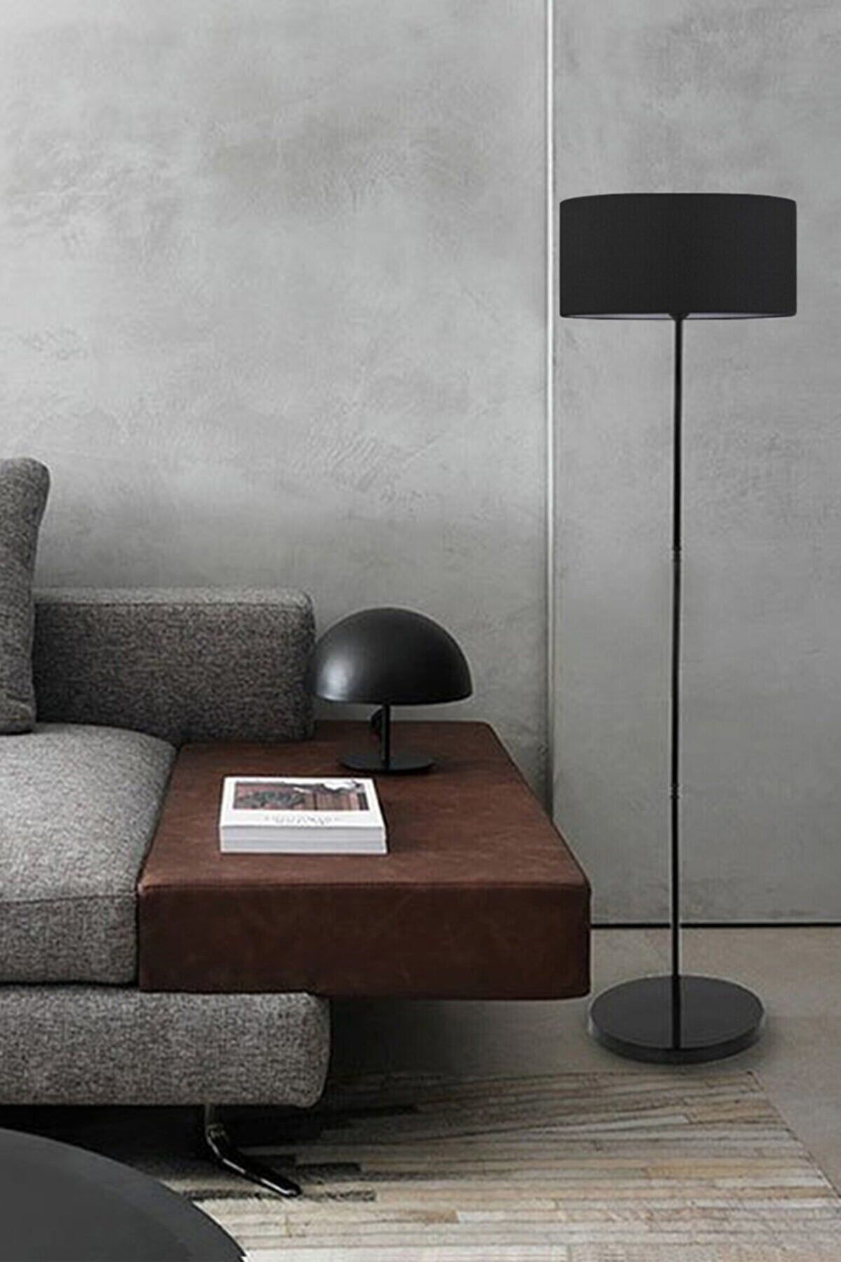 SerenityHaven Siyah Metal Lambader Kumaş Silindir Şapka 7708