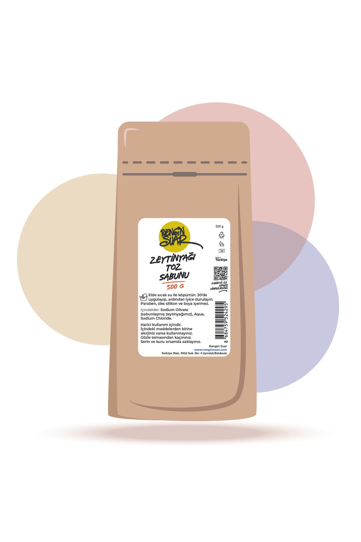 Rengin Suar 500 G ZEYTİNYAĞI TOZ SABUNU