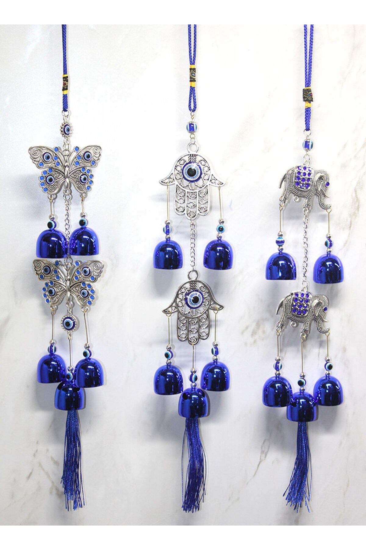 Butik Metal Nazar Boncuğu Çan Model 12