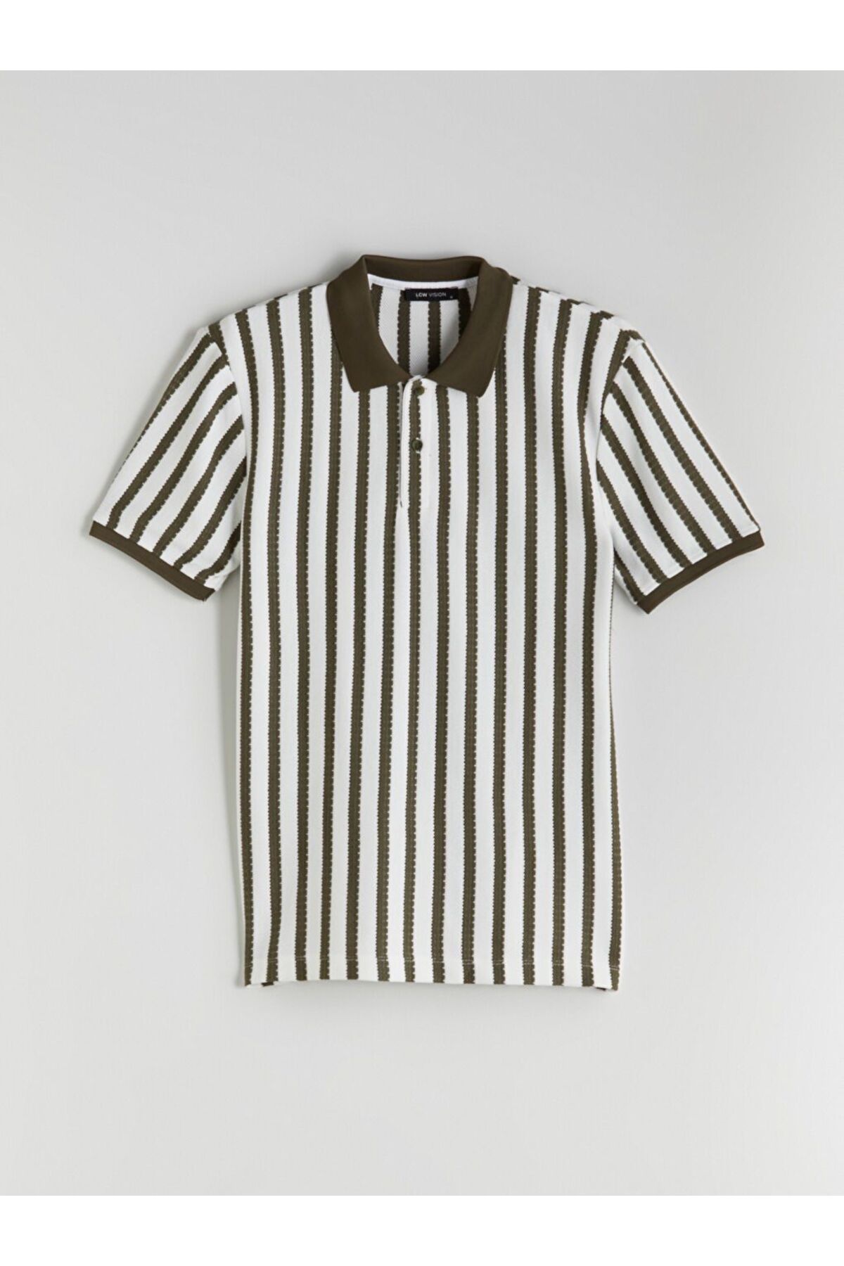 LC Waikiki LCW Vision Polo Yaka Çizgili Erkek Tişört