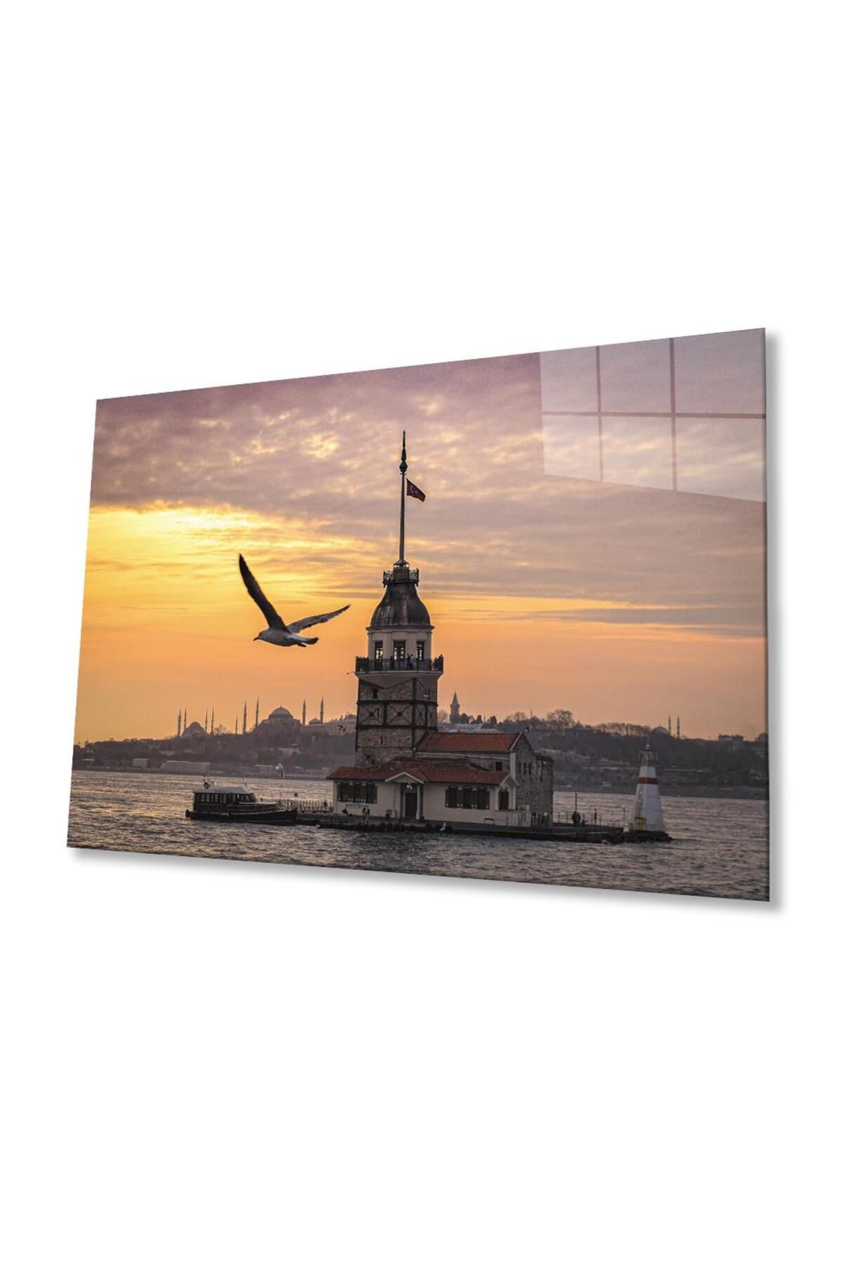 idealizbiz Kız Kulesi Cam Tablo