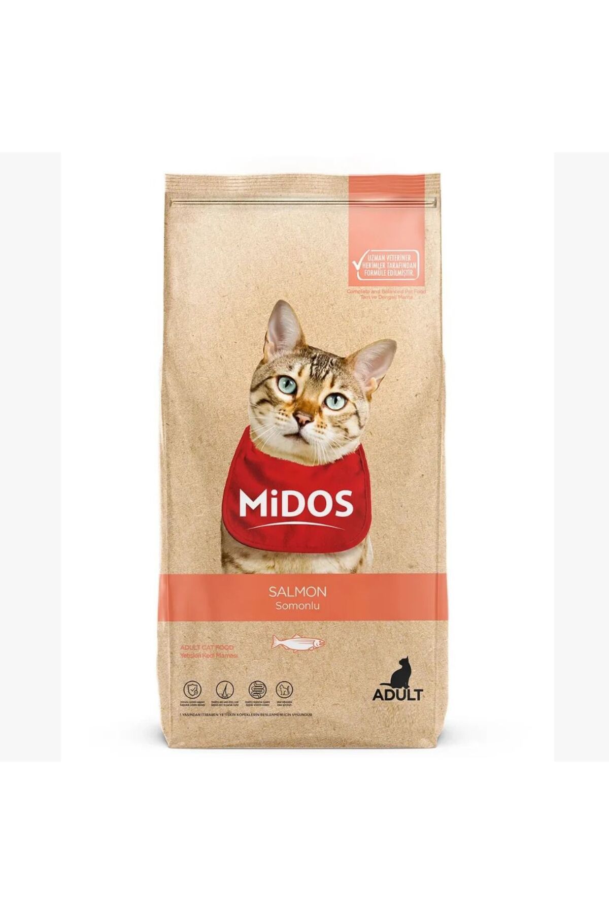PERİTAS MİDOS YETİŞKİN SOMONLU KEDİ MAMASI 2 KG