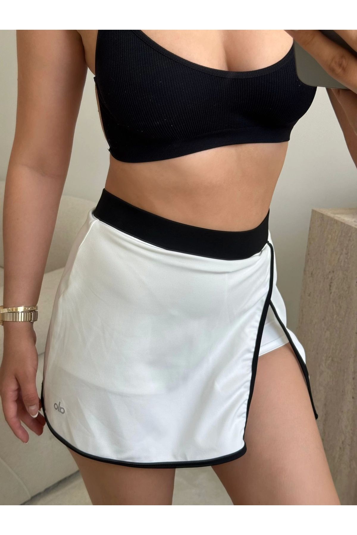 Zora Butik Tenis Şort Etek - BEYAZ