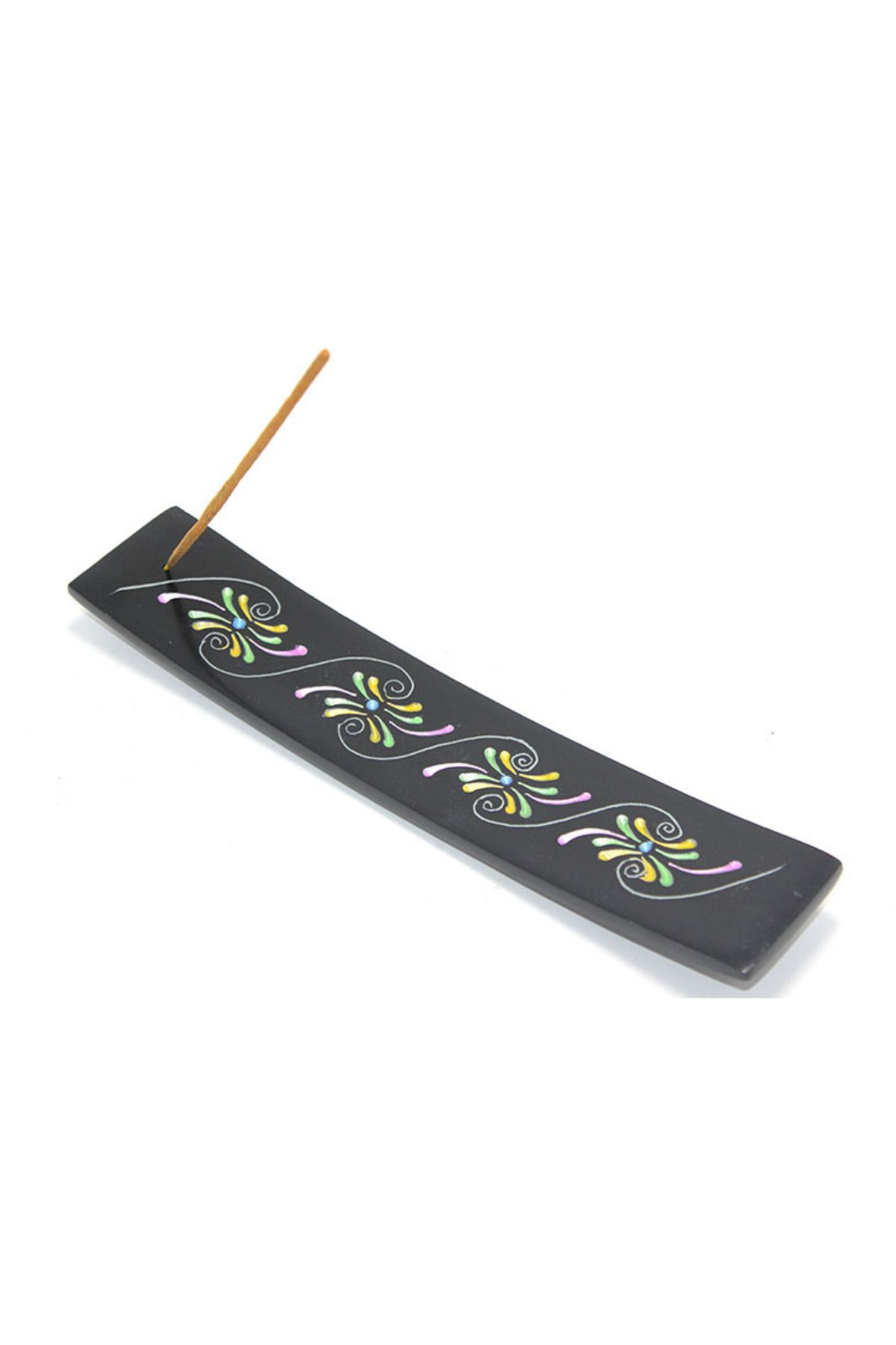 Butik Obsidian Taşı Kayık Tütsülük Model 7