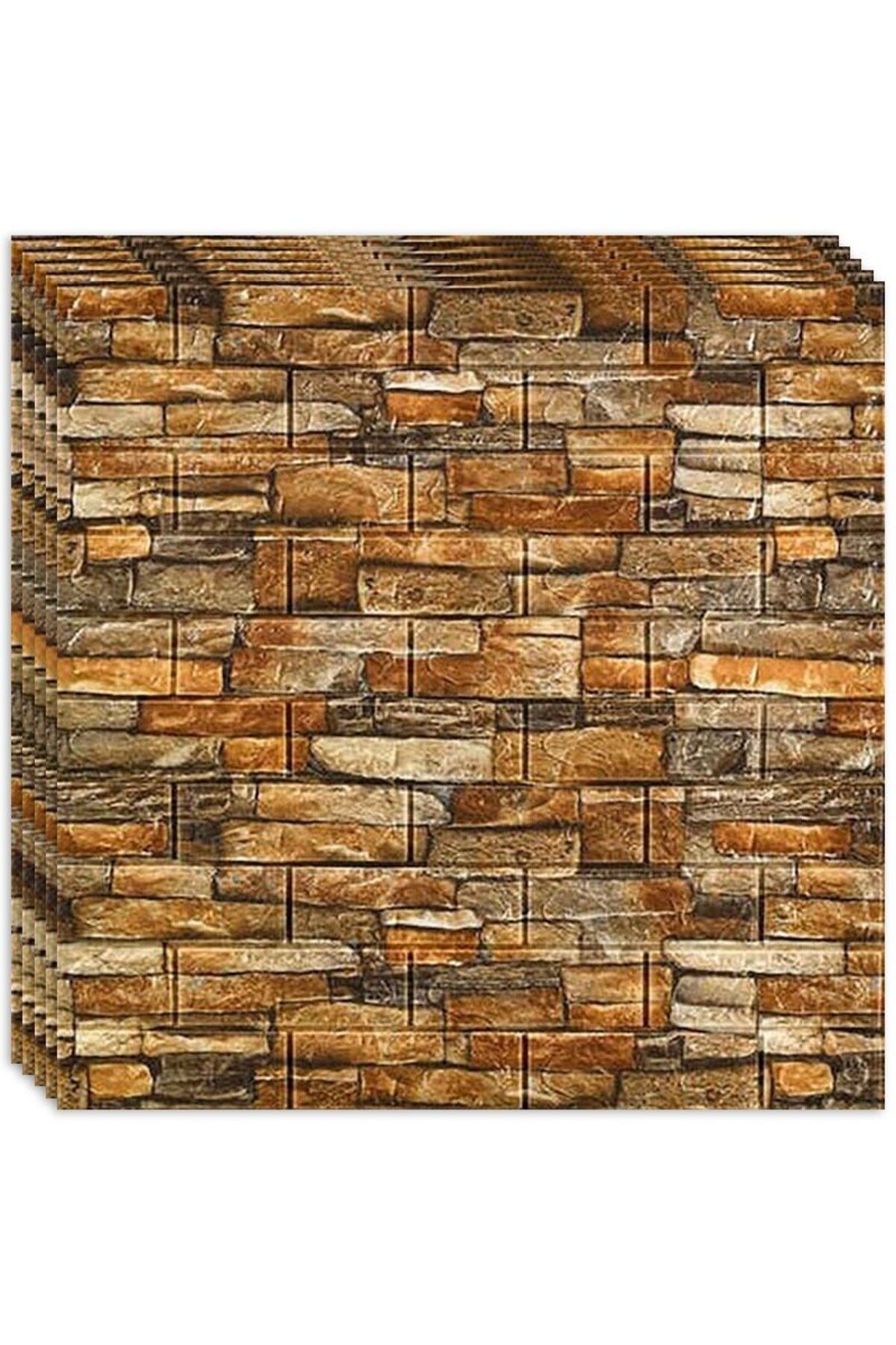 HOZRO-Set of 50 x HOZRO self-adhesive 3D wallpaper, Brick imitation pattern 4