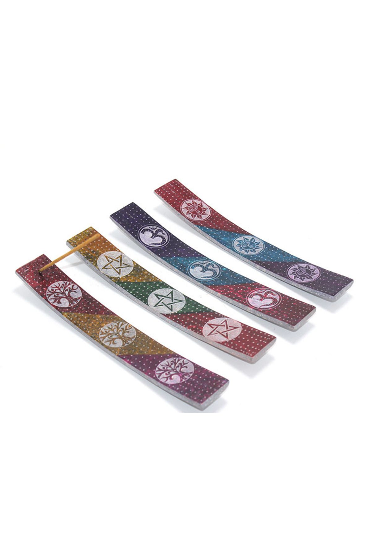 Butik Obsidian Taşı Kayık Tütsülük Model 2