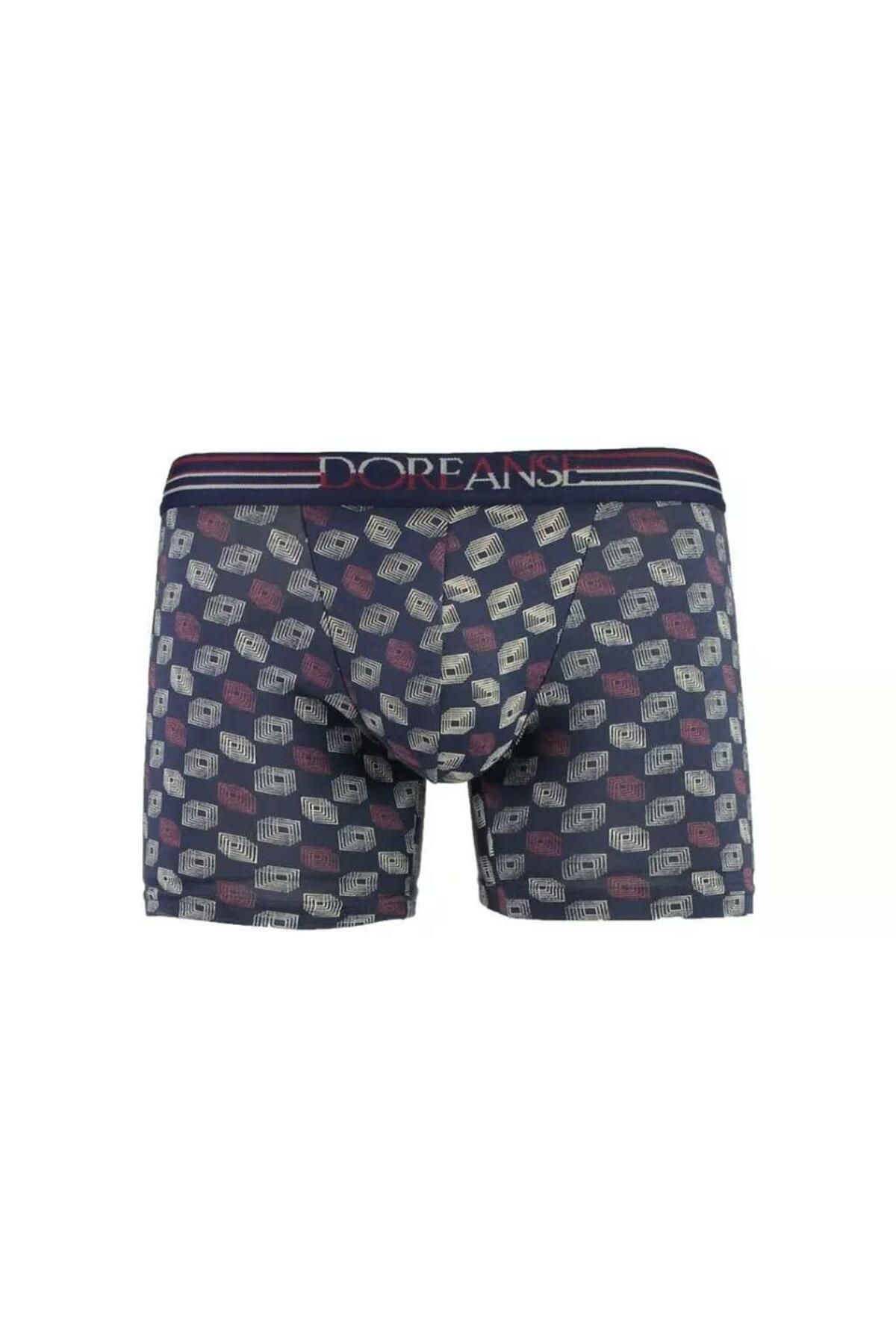 NazikEndam Dore anse Erkek Modal Çok Renkli Baskılı Torbalı Normal Paça Boxer 1813