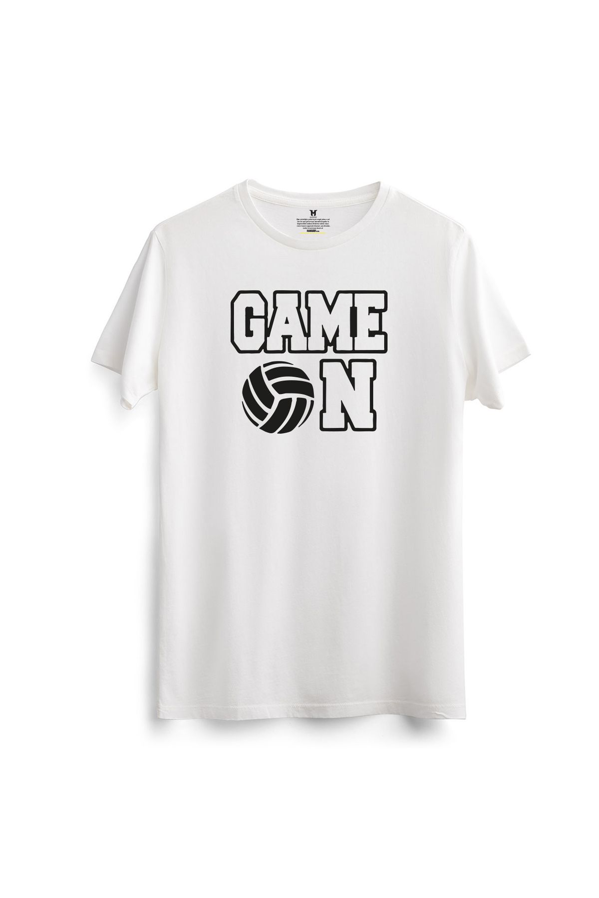 hakuof Pamuklu Voleybol Volleyball Baskılı Tişört T-shirt