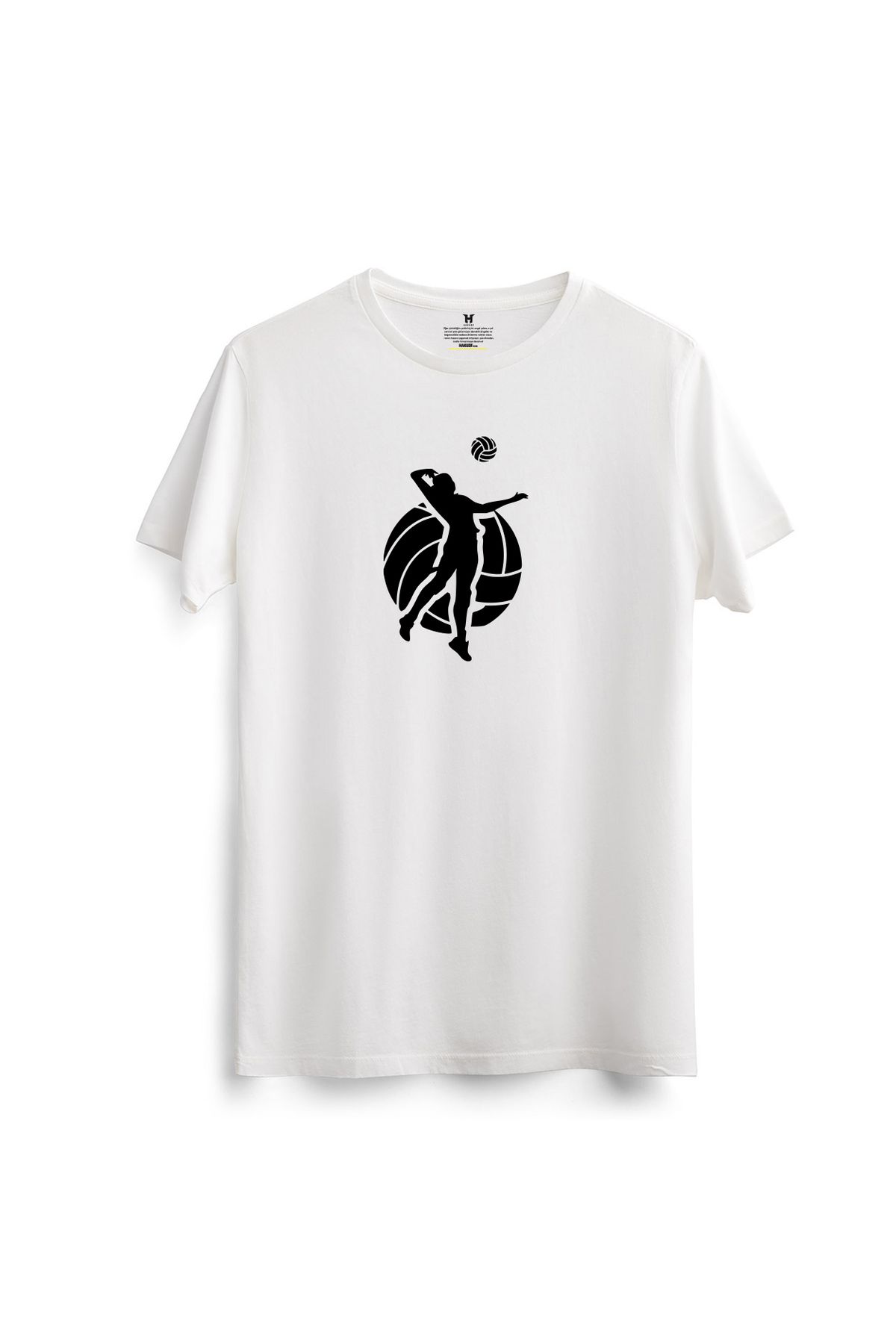 hakuof Baskılı Pamuklu Voleybol Volleyball Tişört T-shirt