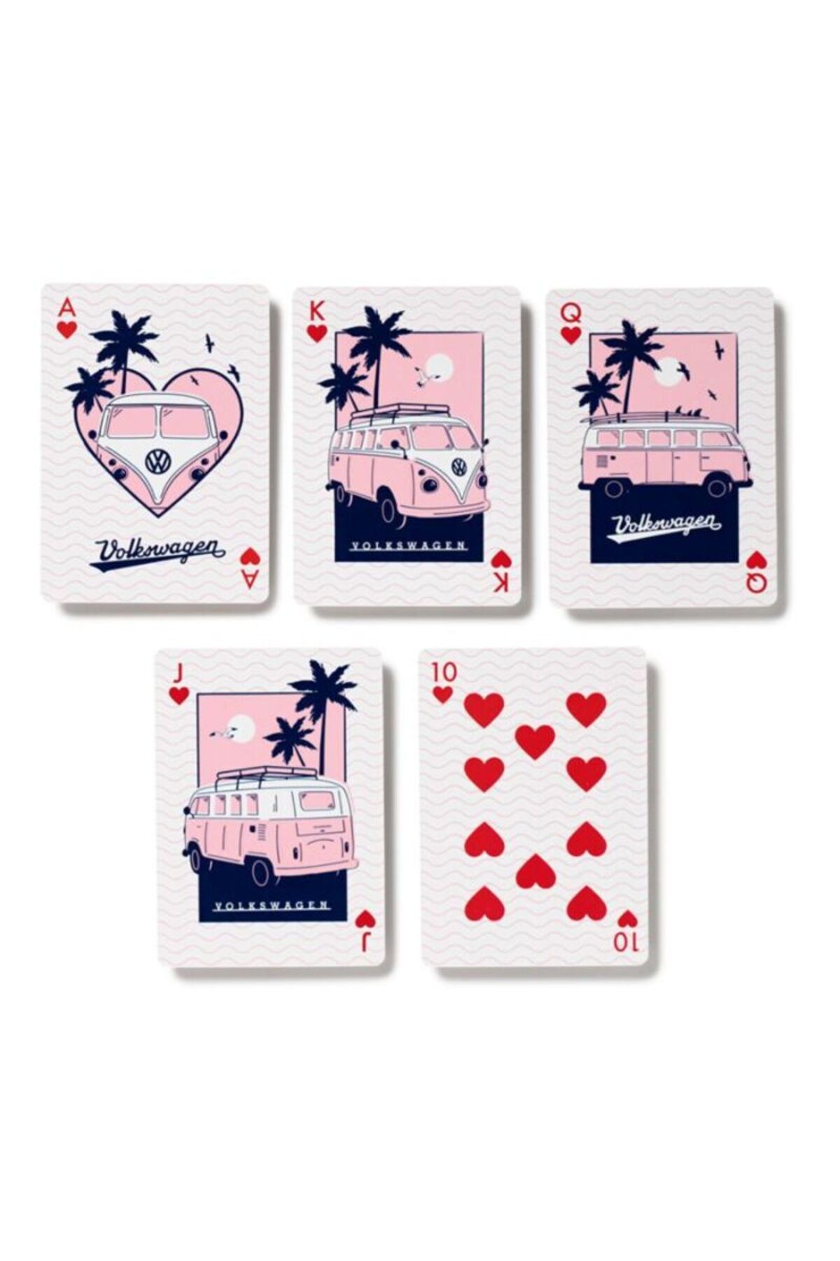 Puckator-Playing cards, Volkswagen VW T1 Camper Bus, Explore More collection, Adventure theme, 54 cards 4