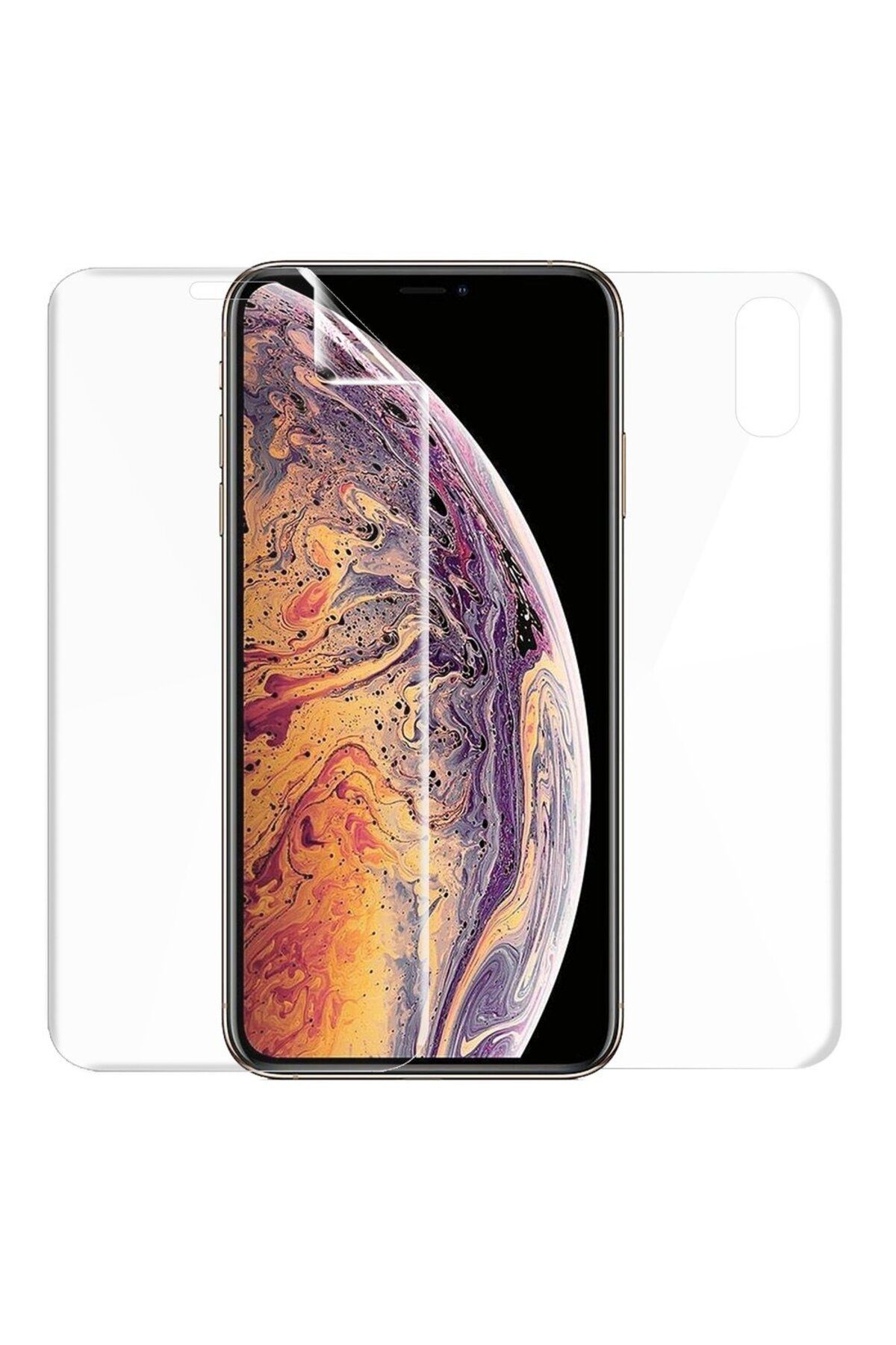 Ehr. Ehr. iPhone XR ile Uyumlu Ön Arka Koruma Full Body Jelatin