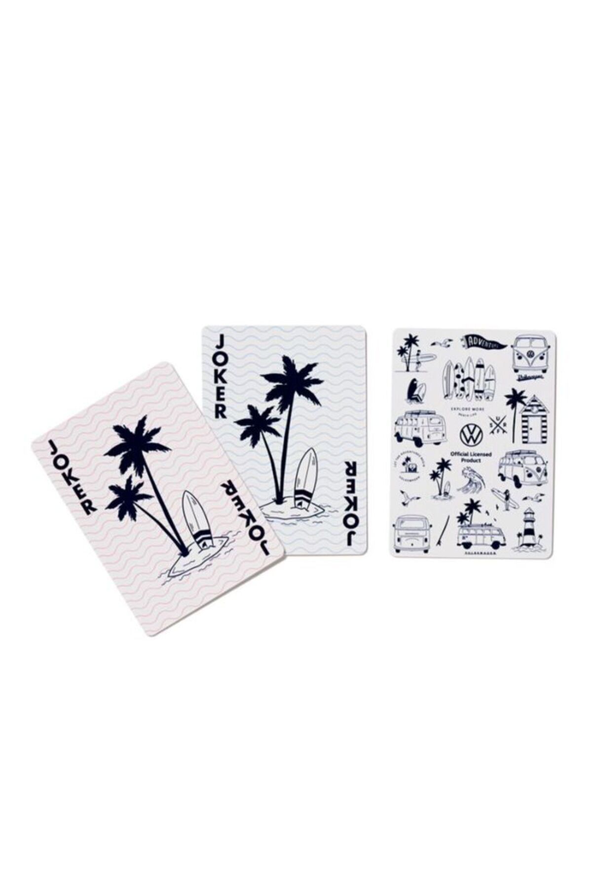 Puckator-Playing cards, Volkswagen VW T1 Camper Bus, Explore More collection, Adventure theme, 54 cards 3