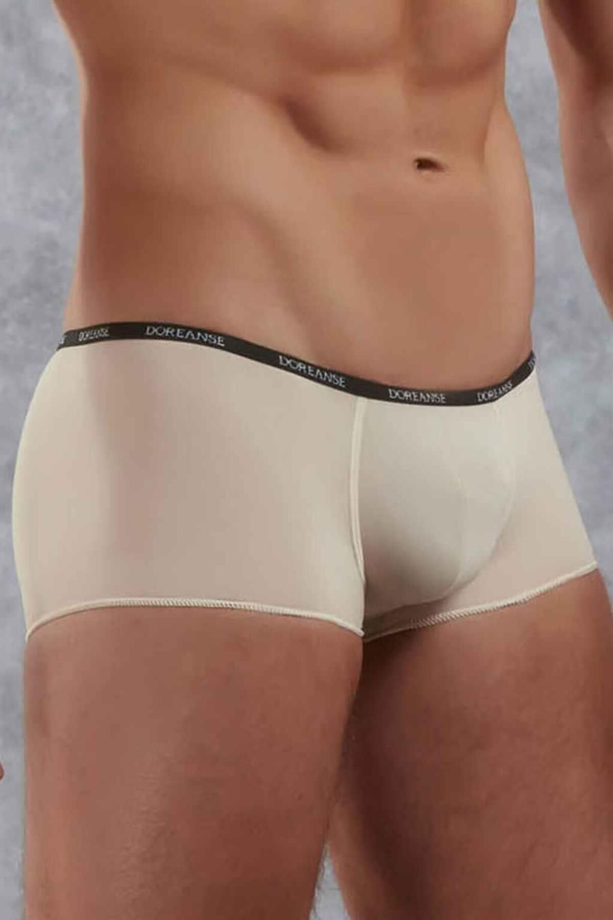 NazikEndam Dore anse Erkek Polyamid Mini Paça Boxer 1590 Ten