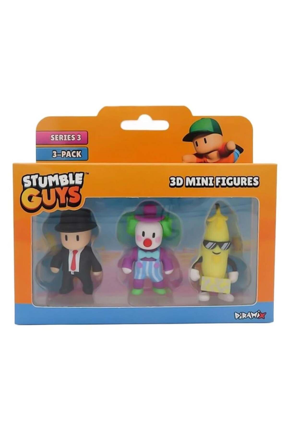 FELİTE Stumble Guys 3 Lü Mini Figür