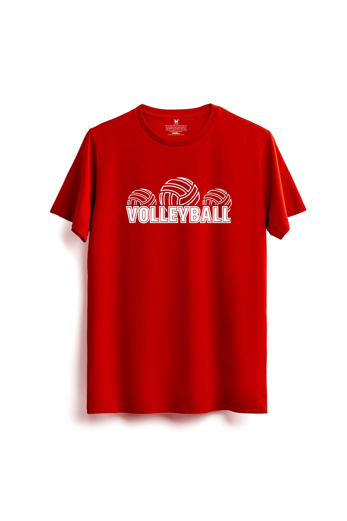 hakuof Pamuklu Voleybol Volleyball Spor Baskılı Tişört T-shirt