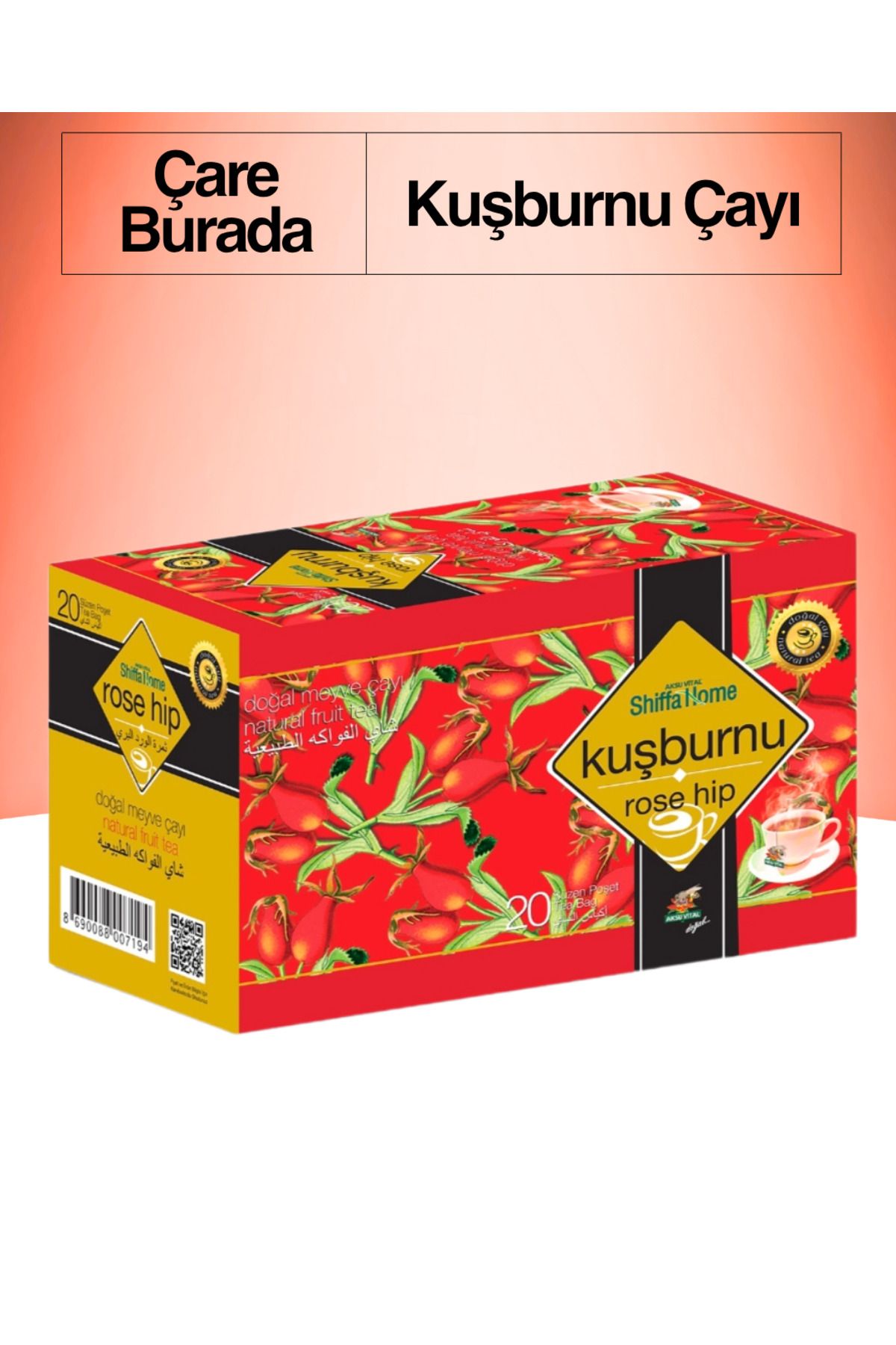 Shiffa Home Kuşburnu Çayı (20 Süzen Poşet)