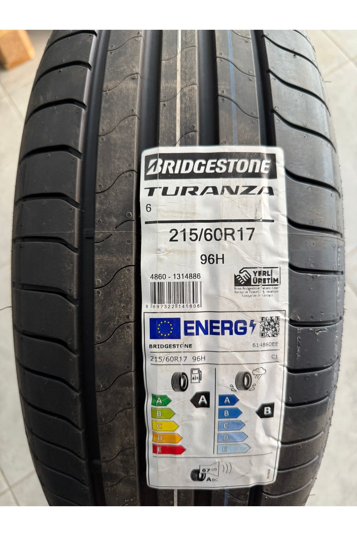 Bridgestone / 215/60R117 (TURANZA 6) 2025 YAZ LASTİĞİ