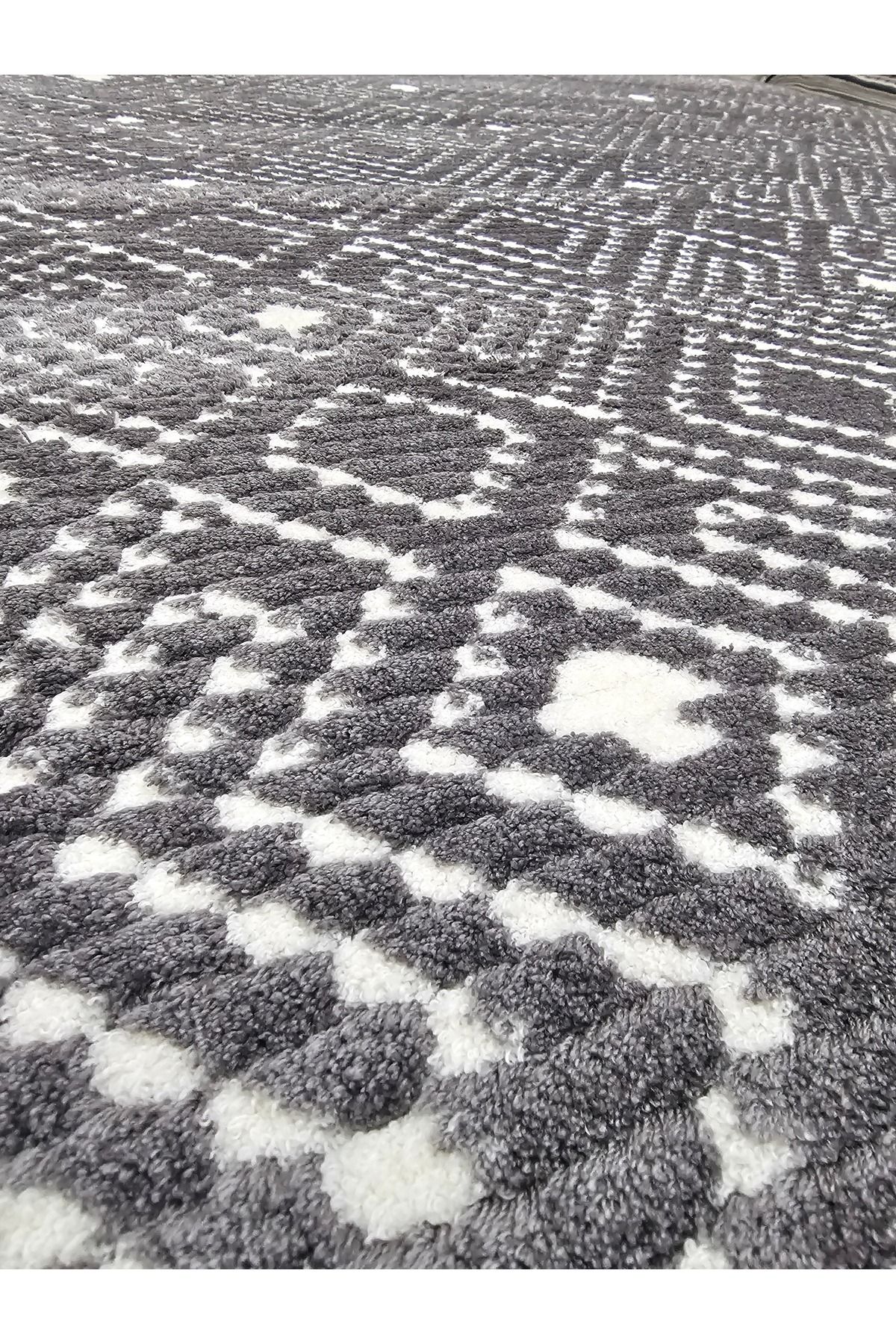 Tutku Tekstil Viva Halı Pastel İskandinav 808 Gri