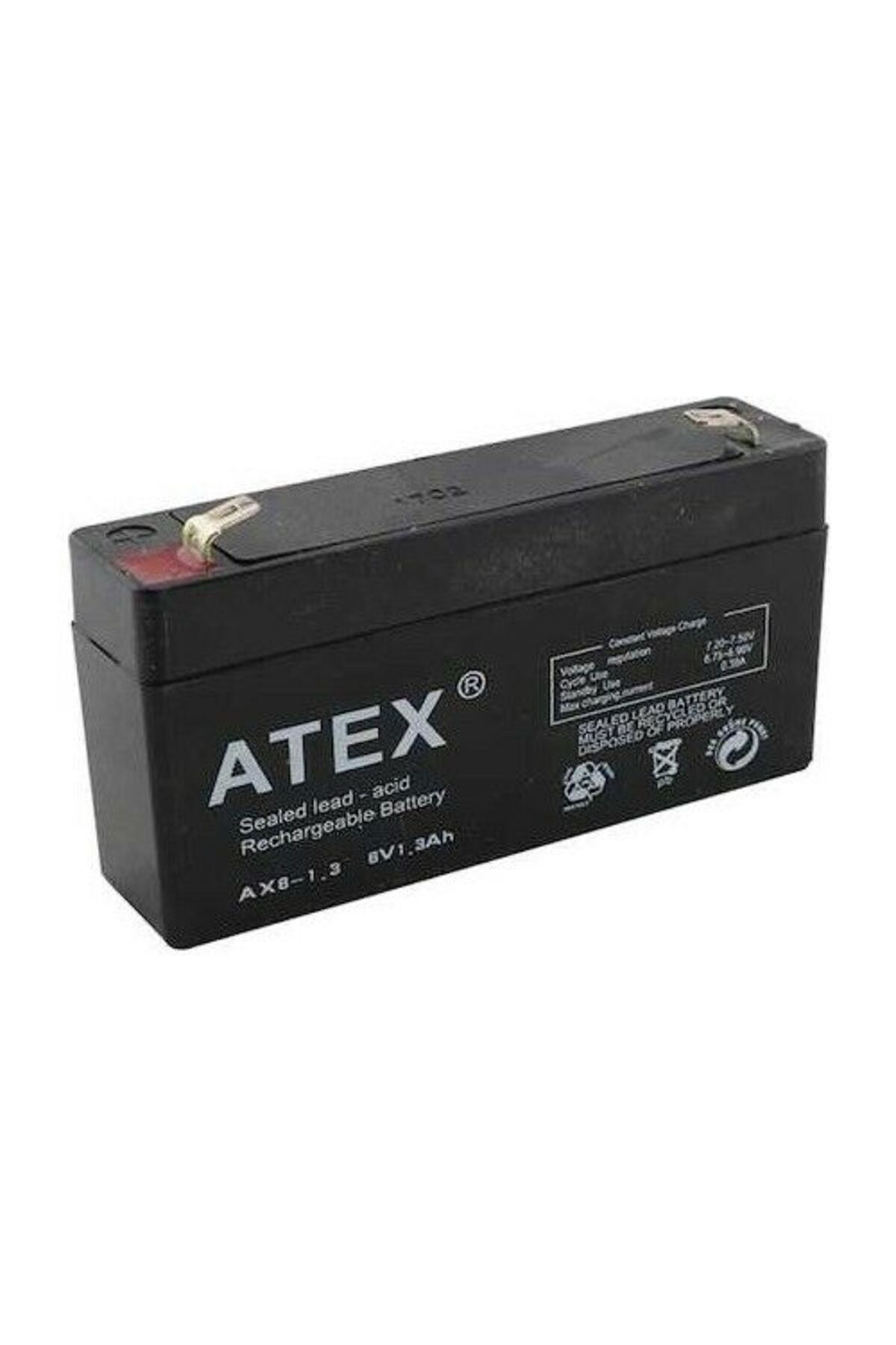 ATEX 6 VOLT 1.3 AMPER AKÜ ATEX 98*25*52 mm