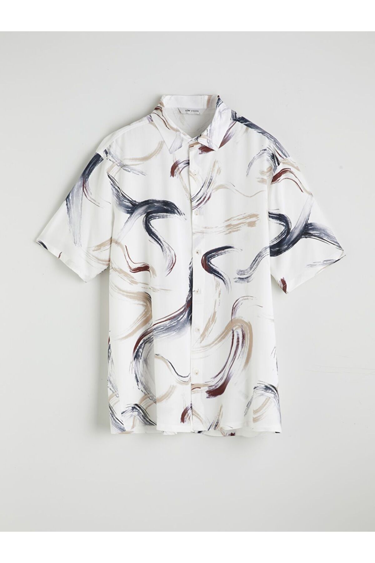LC Waikiki LCW Vision Regular Fit Kısa Kollu Desenli Erkek Gömlek