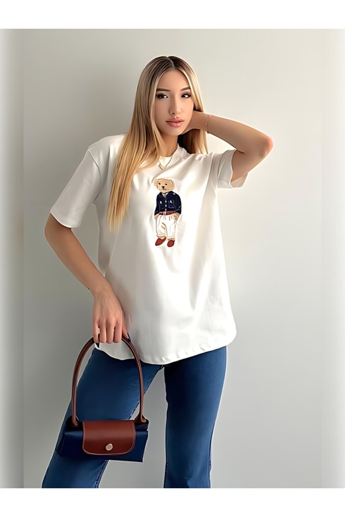 Gür Ayıcık Baskılı T-Shirt