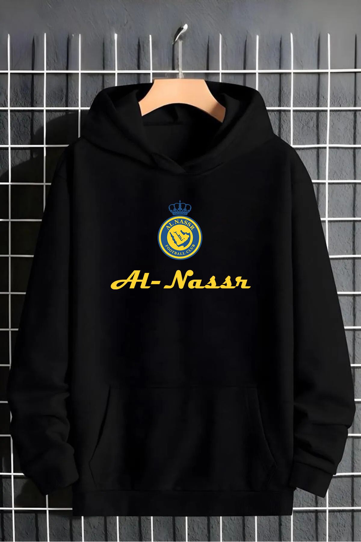 Pisa Art Sarı Logolu Kapşonlu Özel Tasarım Sweatshirt