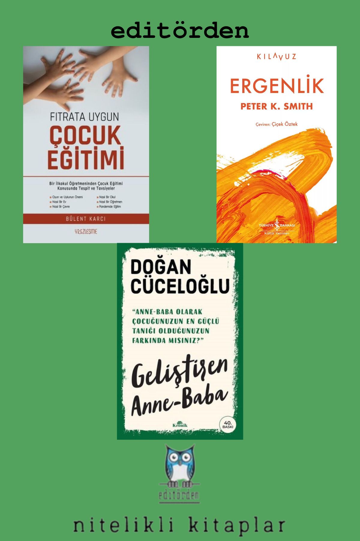 Yüzleşme Yayınları Ergenlik - Fıtrata Uygun Çocuk Eğitimi / Bülent Karcı - Geliştiren Anne Baba / Doğan Cüceloğlu