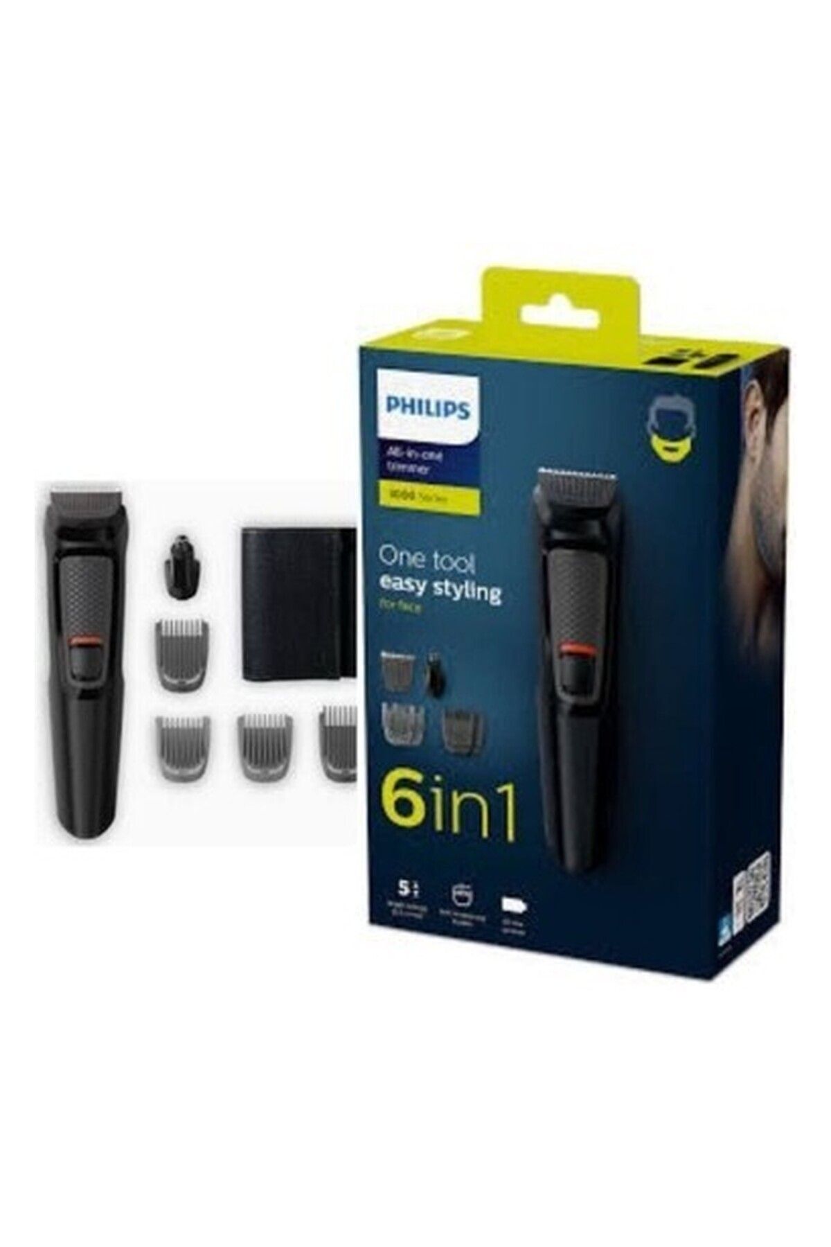 teknotrust Tıraş Makinesi Traş Makinası Islak Kuru 6+1 Başlık -Saç-Sakal- Vucüt - Kablosuz Kullanım- Delux 2...