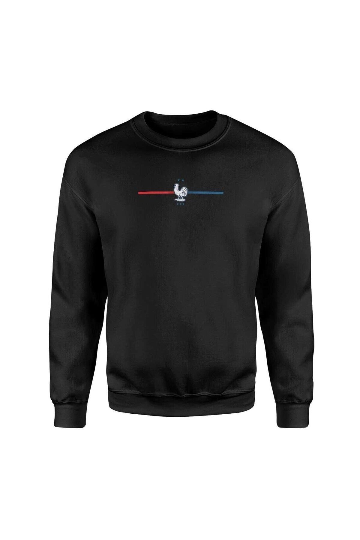 Pisa Art Fransa Siyah Sweatshirt